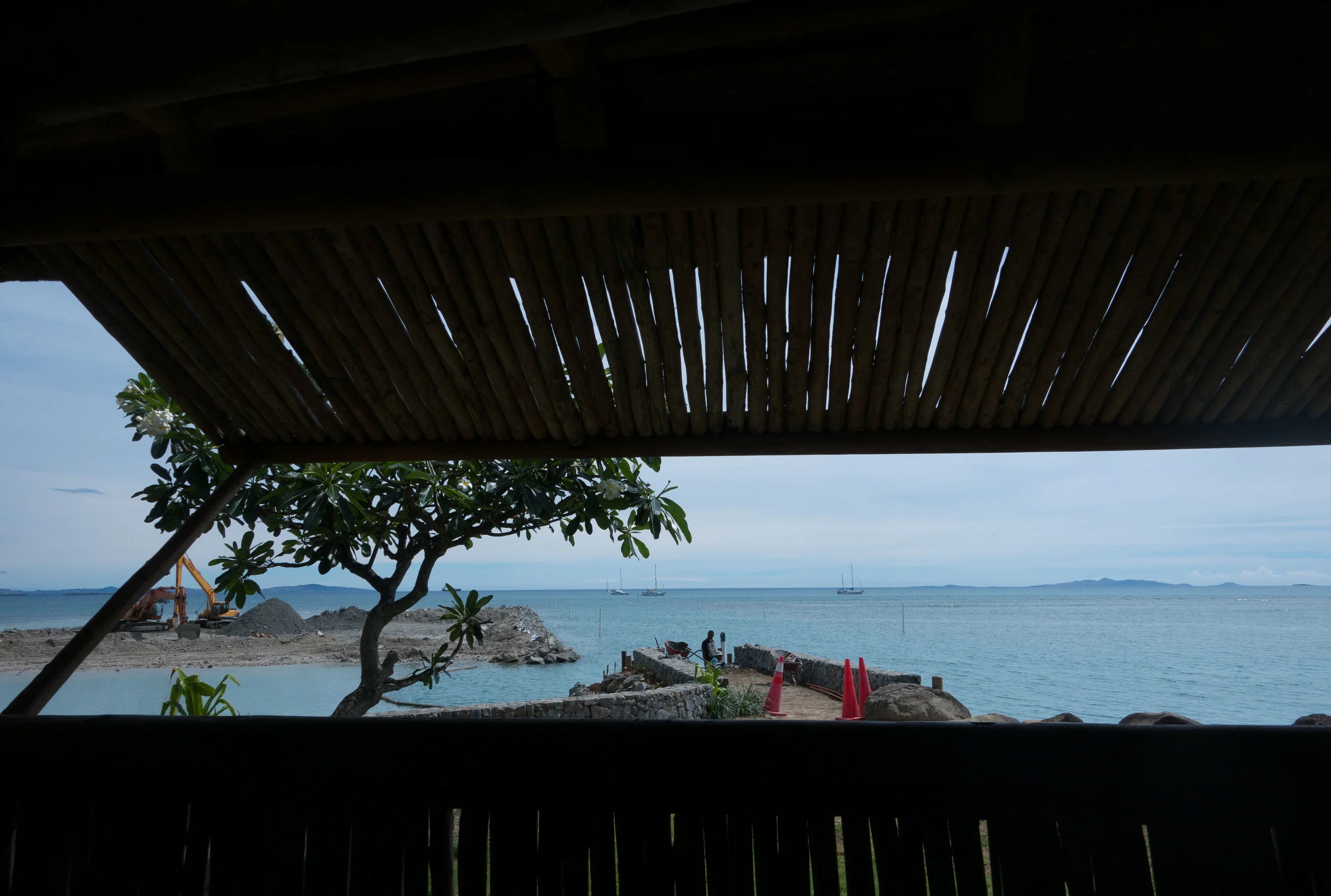 View from the Vuda Marina restaurant.