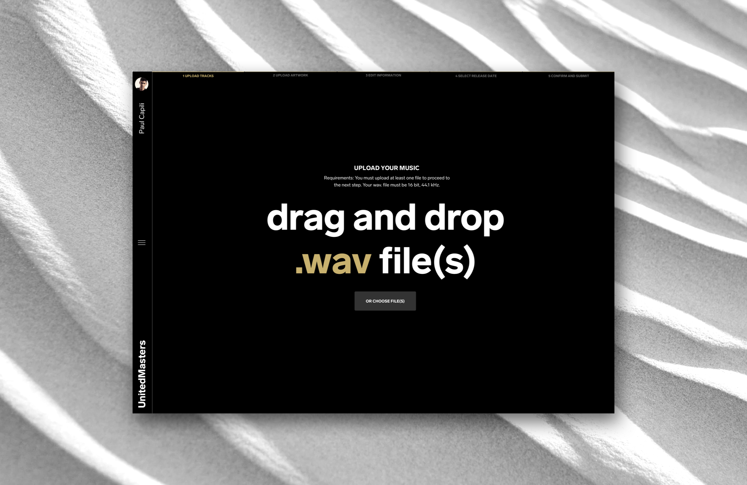 Drag and drop .wav