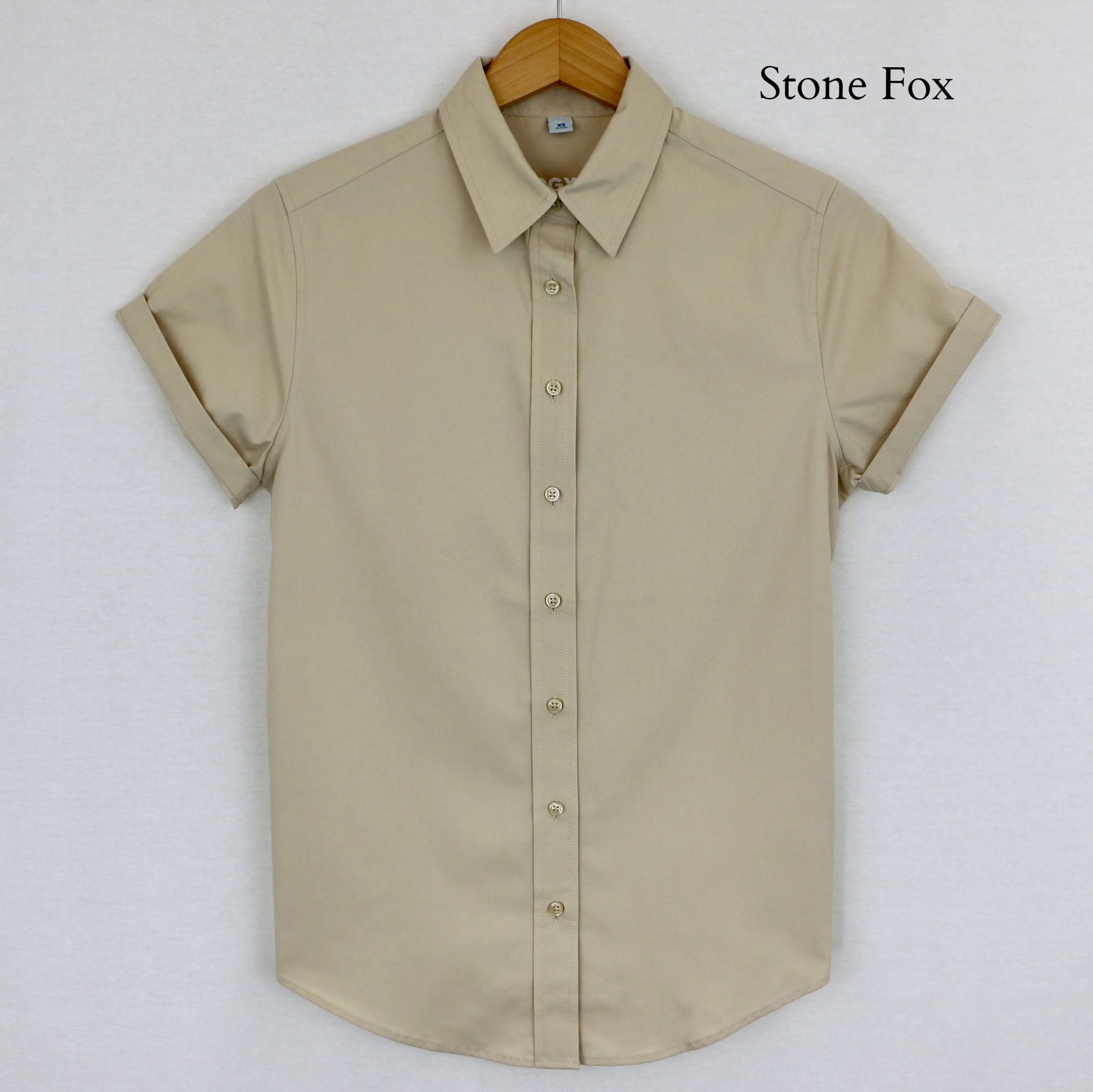 Androgynous_Fox Button_Up_Stone_Front.jpg