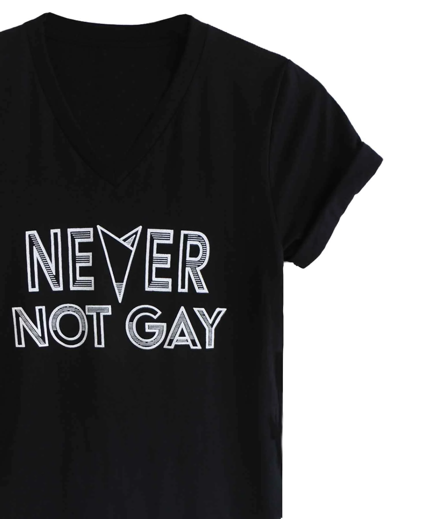 Never-Not-Gay-Vneck-black-2-androgynous-fox.jpg