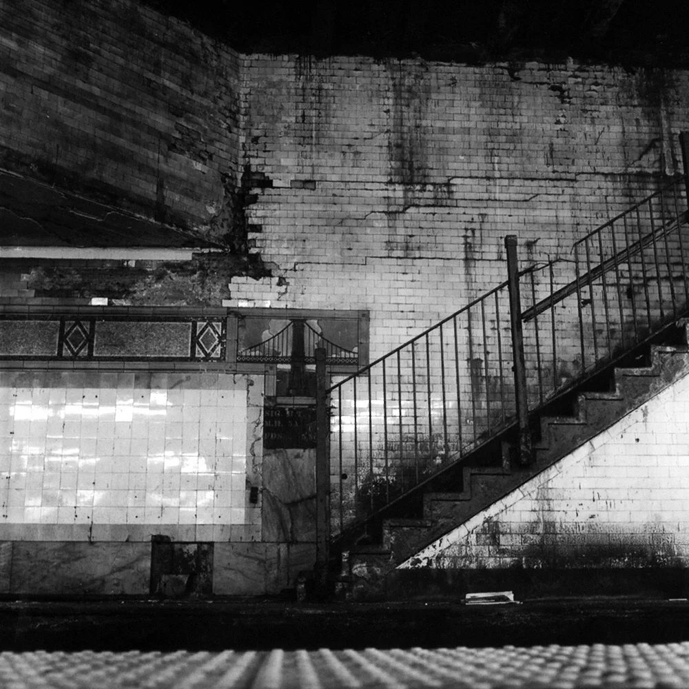 Chambers Street Subway Station, New York, New York 2012 B&amp;W Print