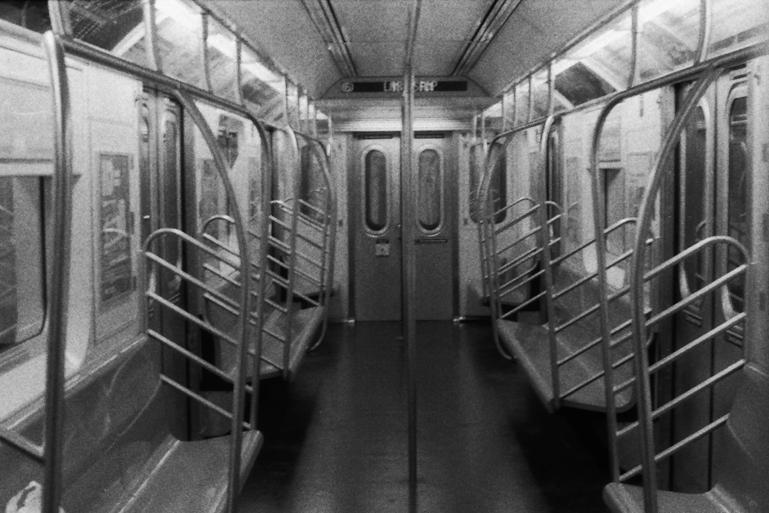 Subway Car New York, New York 2011 B&amp;W Print