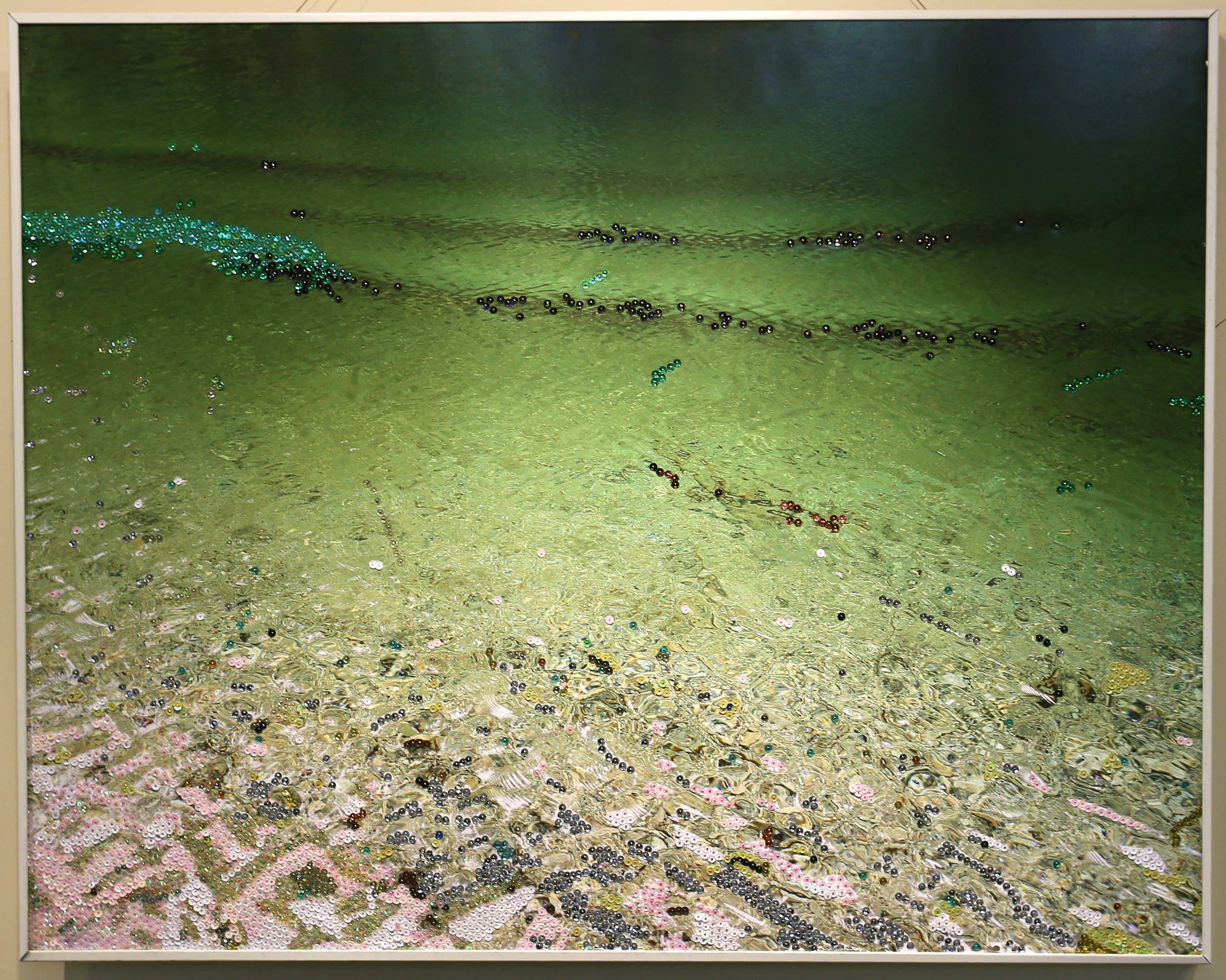 The Emerald Pool,&nbsp;Sequins on C-Print, 2016
