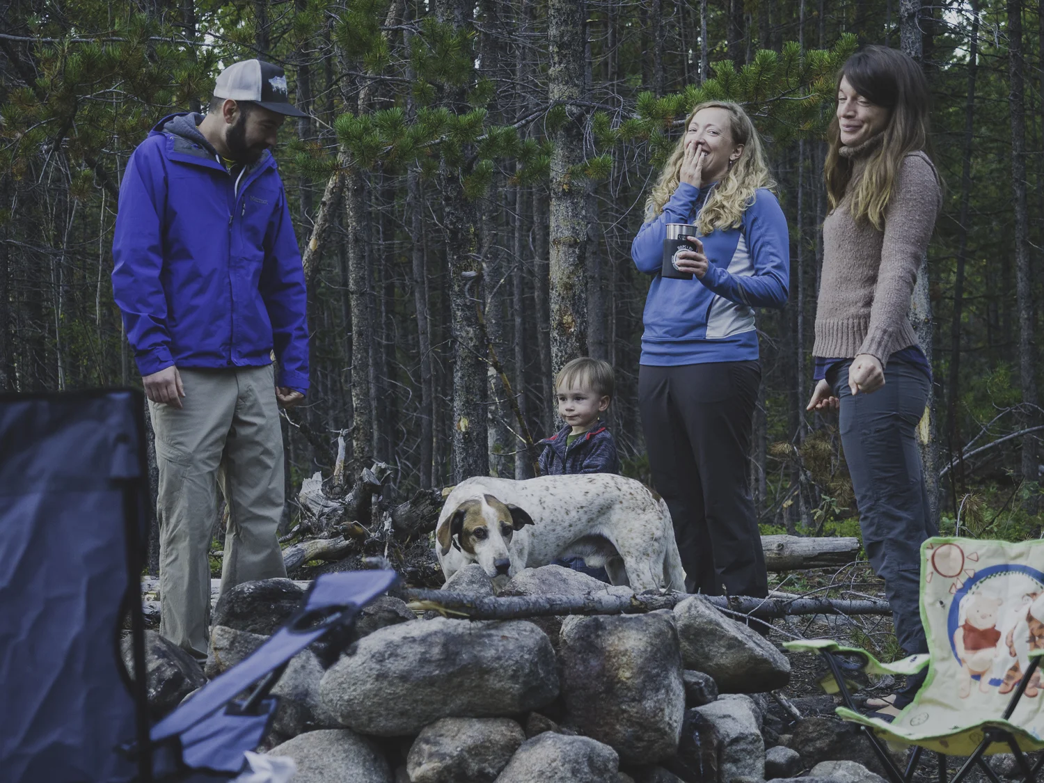 Camp Laughter - Drew, Liam, SB, Colleen &amp; Farva