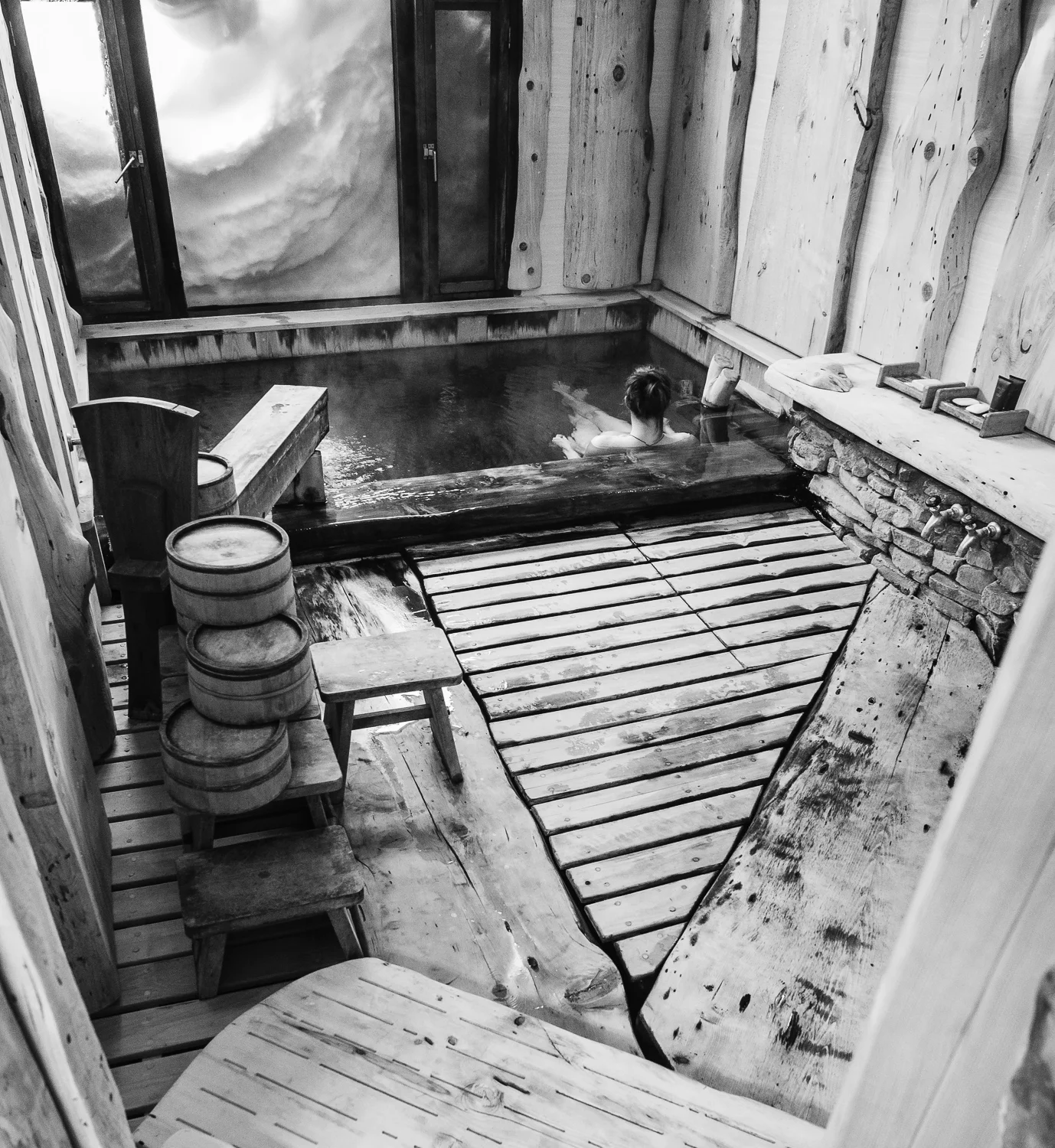 Our "Own" Onsen During the Stay with Nappa-san - Kristin