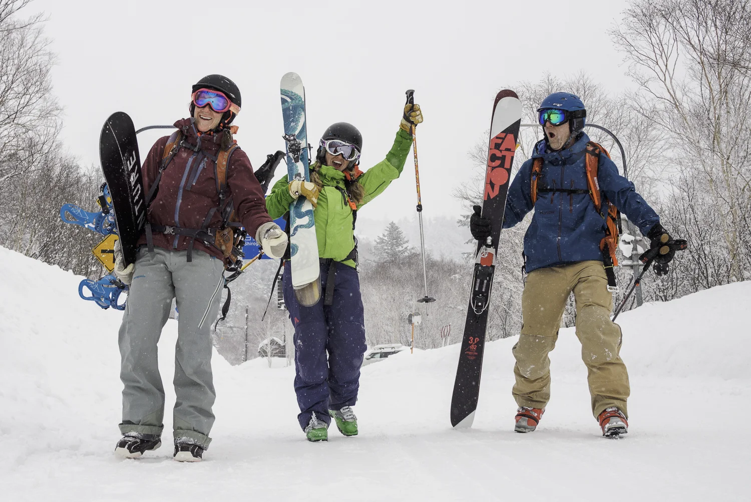 After Mt. Furano-dake - Kristin, SB, Brian