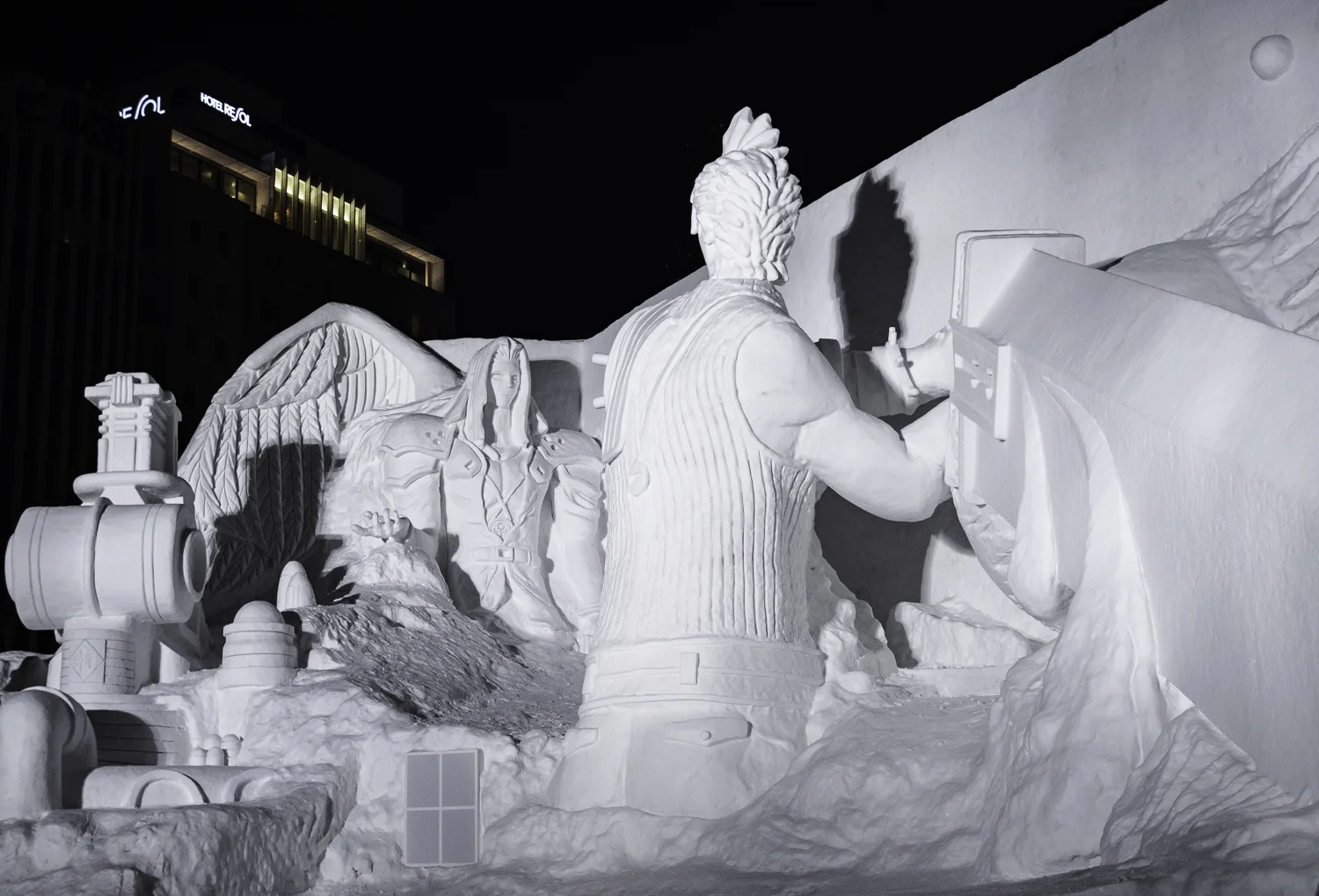 Final Fantasy Snow Sculpture - Sapporo Ice Festival 2017