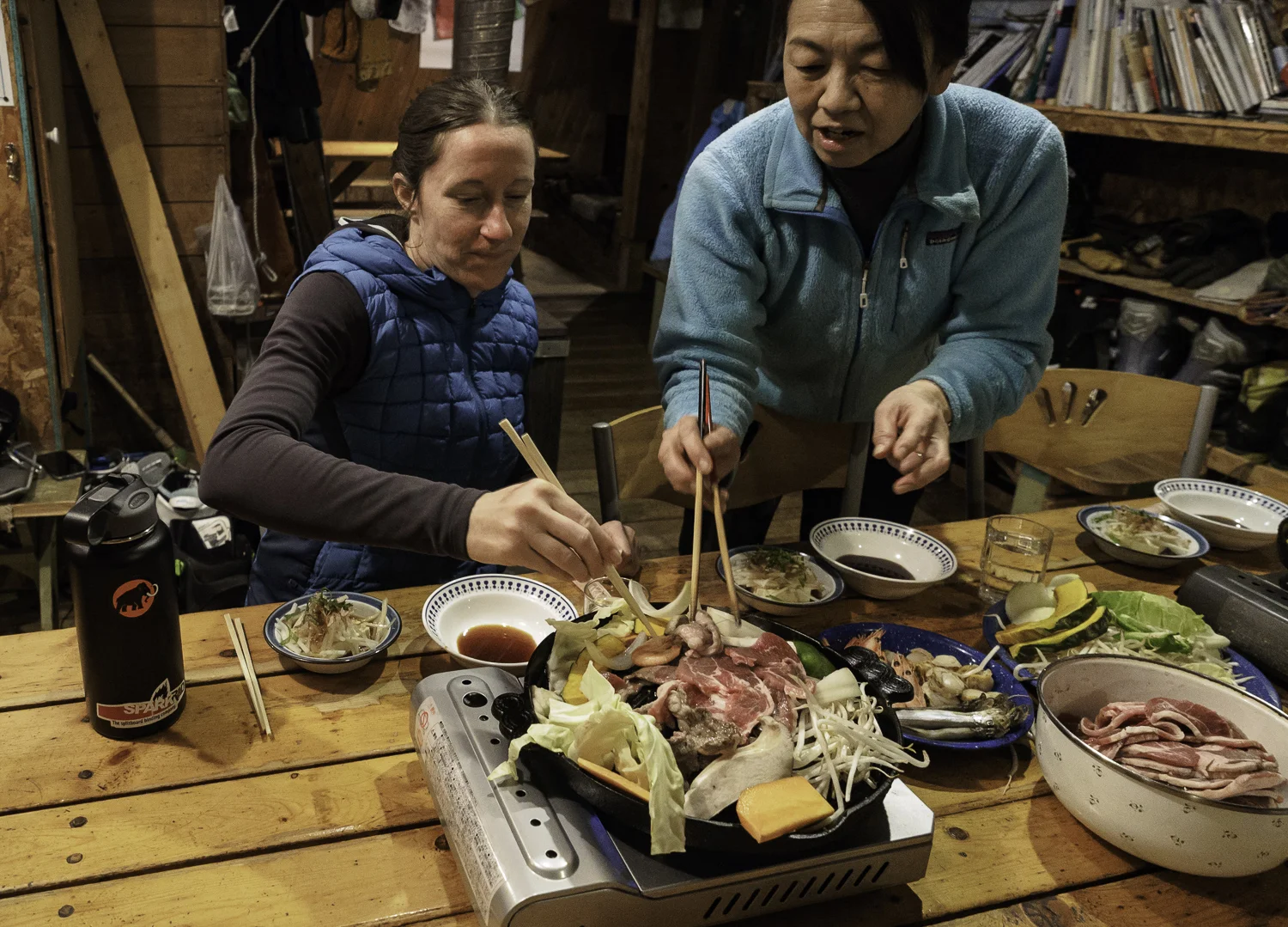 Noriko-san Teaching the prep for Genghis Khan&nbsp;