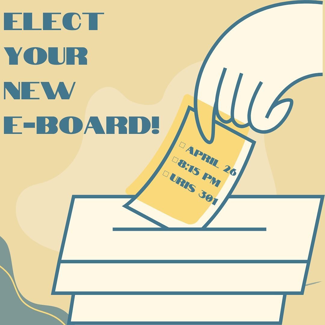 It's that time of year 👀
Come and elect your new e-board for the 2023-2024 academic year! Any undergrad is welcome to run for a number of positions, just fill out the link in the bio!
We can't wait to see you there 🎉