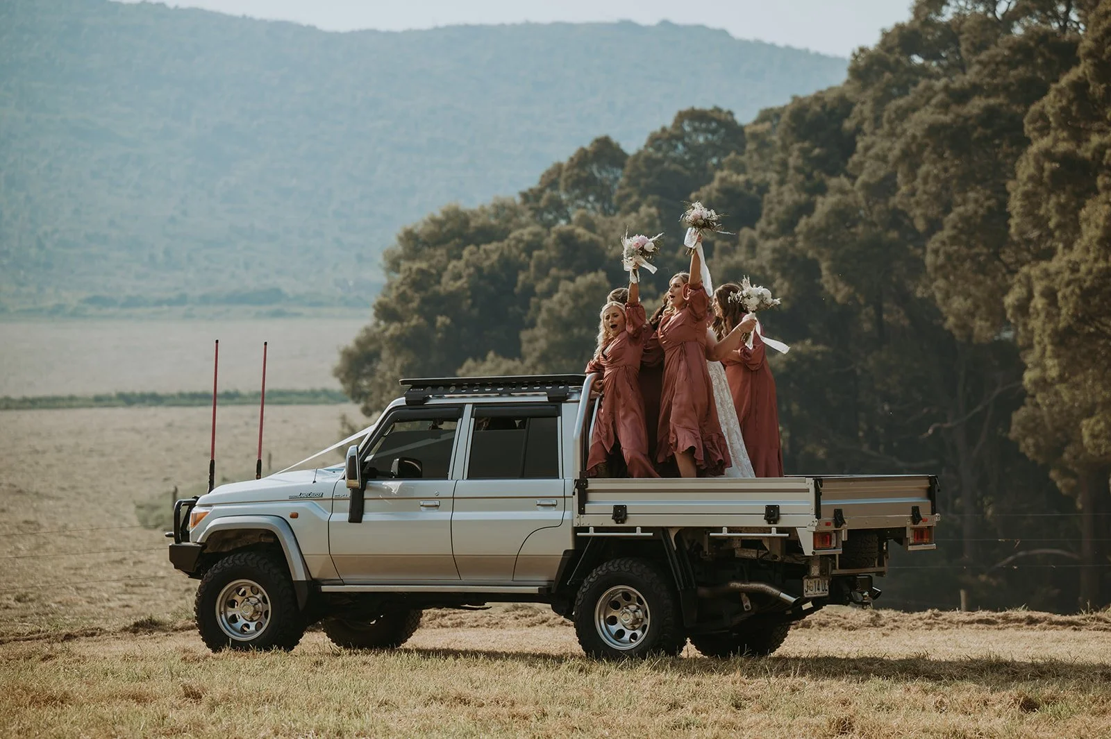 Outdoor wedding in Tasmania