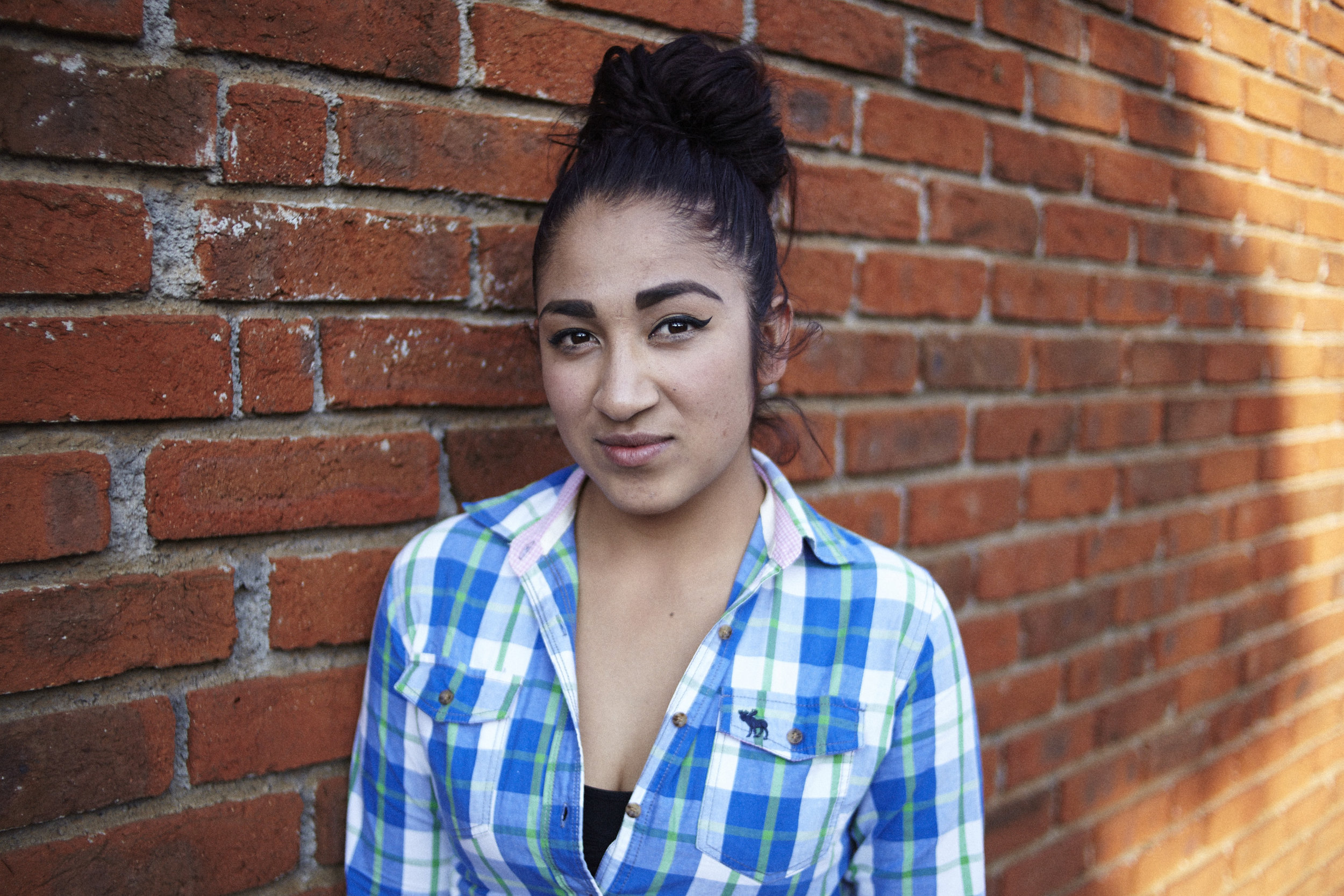 Portrait on Brick Wall