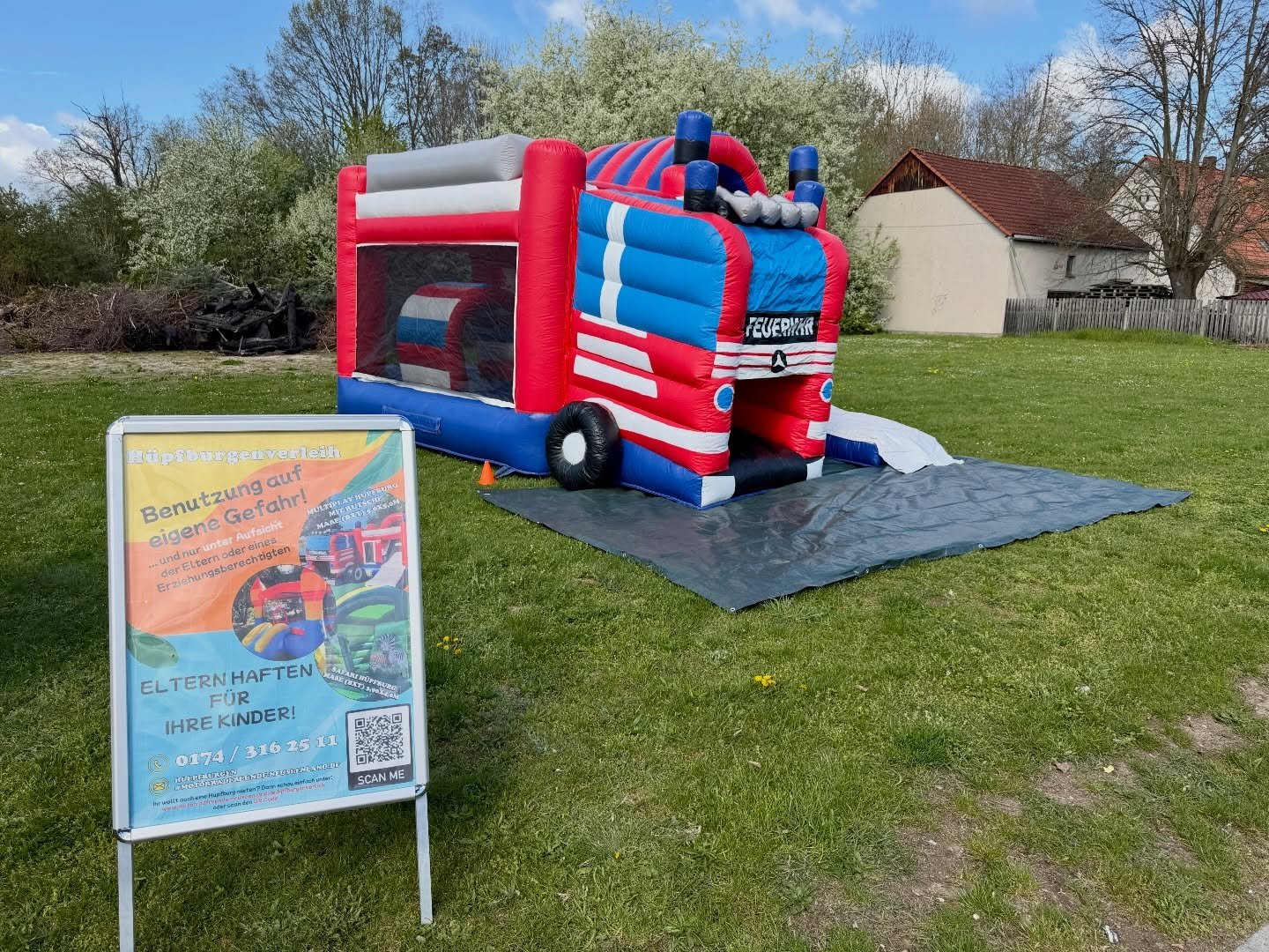 Heute ist unsere H&uuml;pfburg wieder im Einsatz 🚒

🗓️ 26.04.2026
📌 Rittersaal I Kitzscher
📍 5. KiKiB&ouml;

#huepfburg #huepfburgenverleih #mfnsl