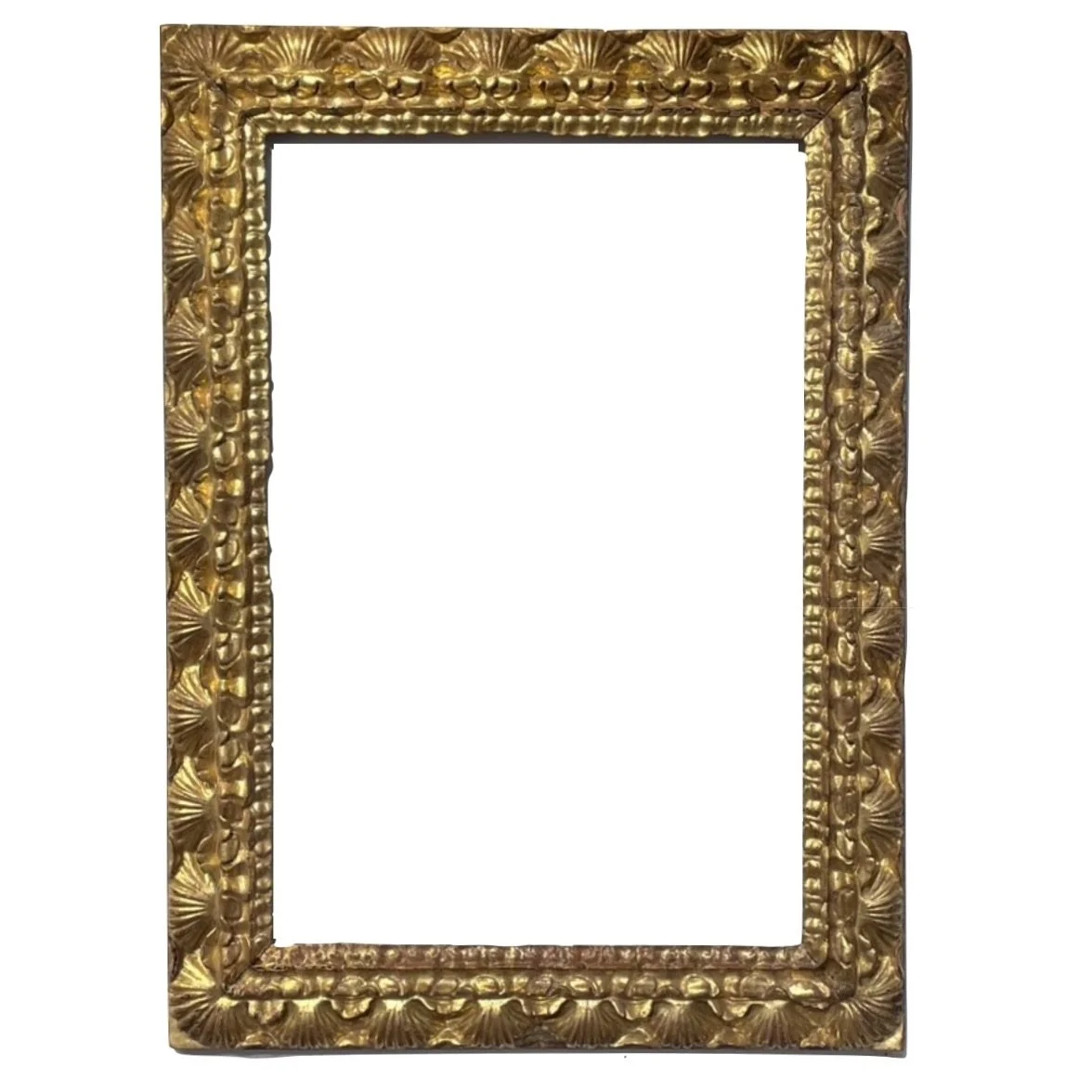 Spanish 17/18th c. Carved & Gilded Frame with Shells
