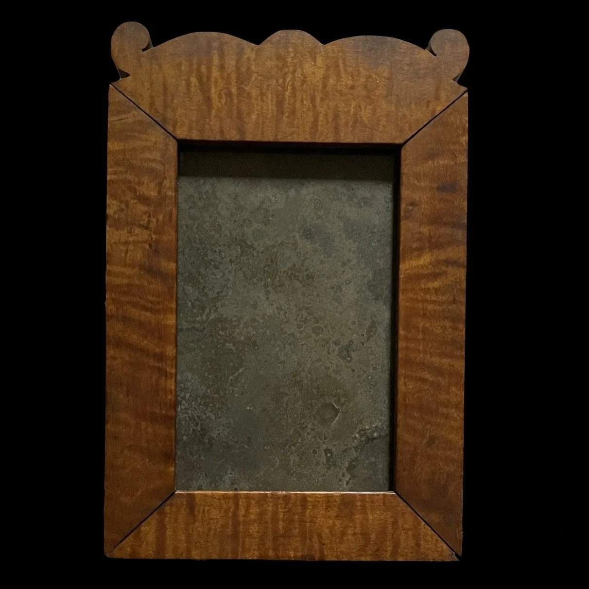 Flame Tiger Maple Frame with Old Mirror