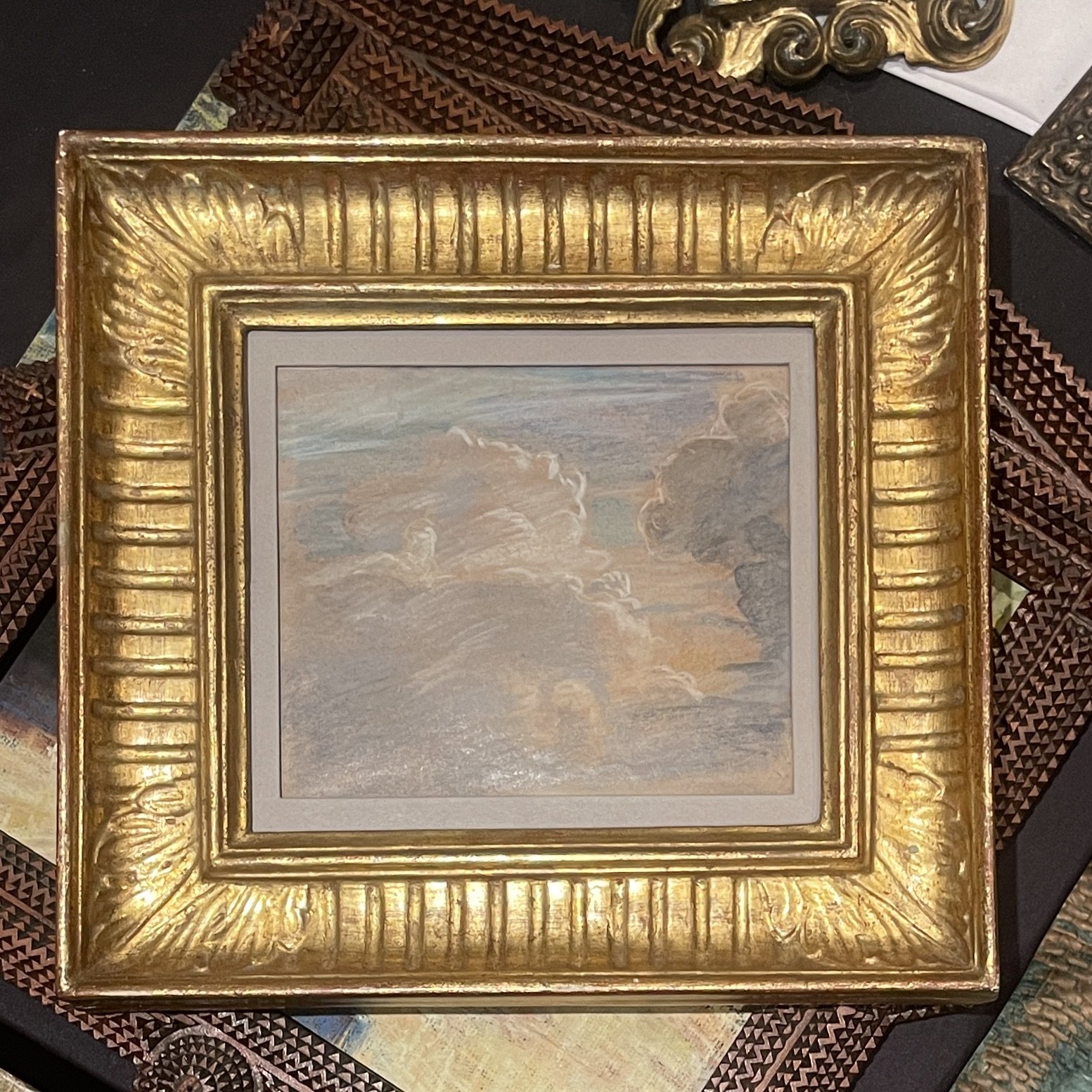 Color Cloud Study in Gilt Frame