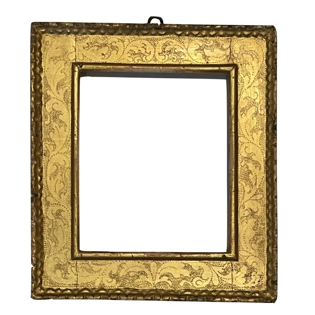 17th c. Punched and Gilded Cassetta