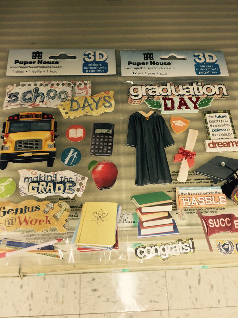 Themed Scrapbooking "props" are great for storytelling. Mount on green straws or dowels.