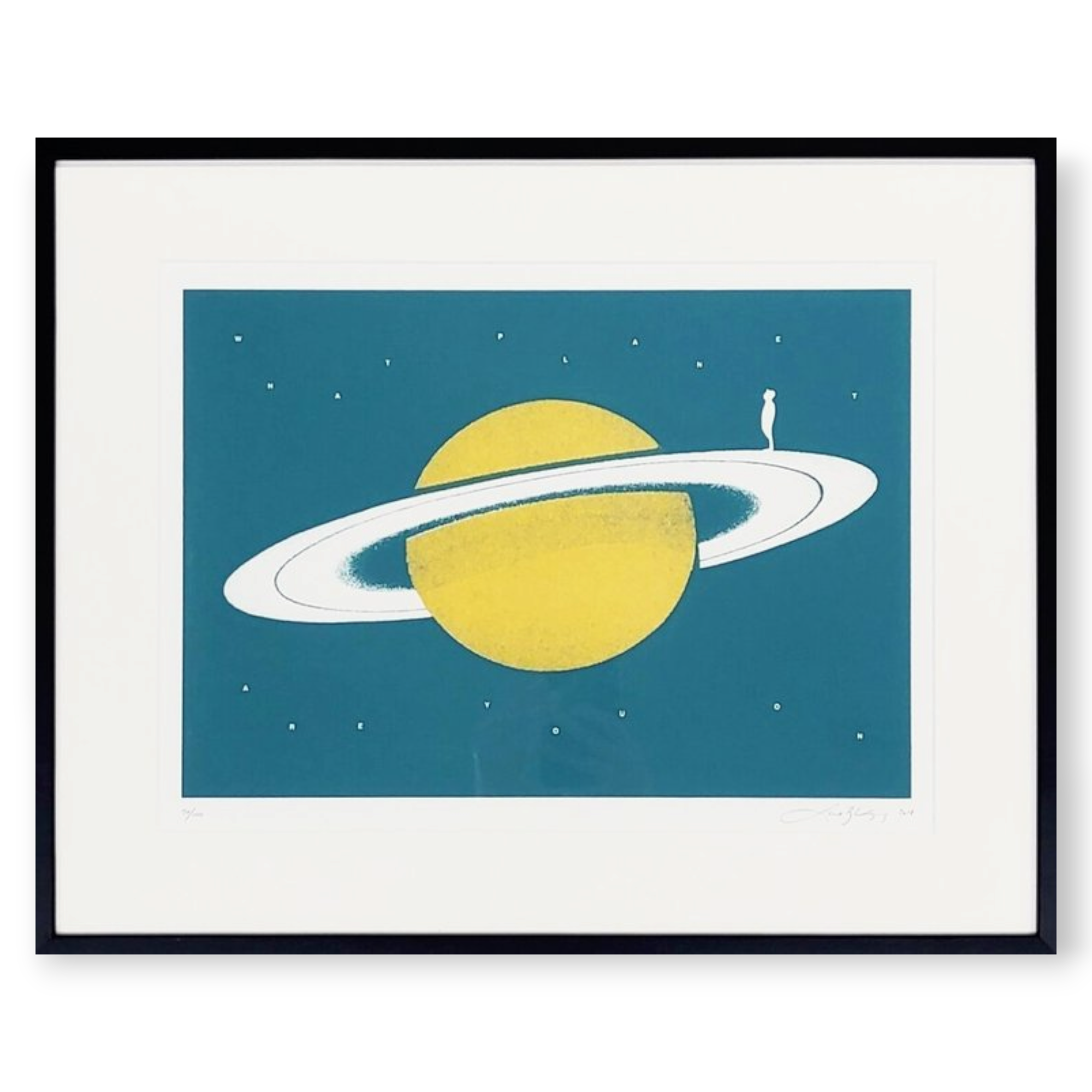lene bladbjerg "what planet are you on" (framed)