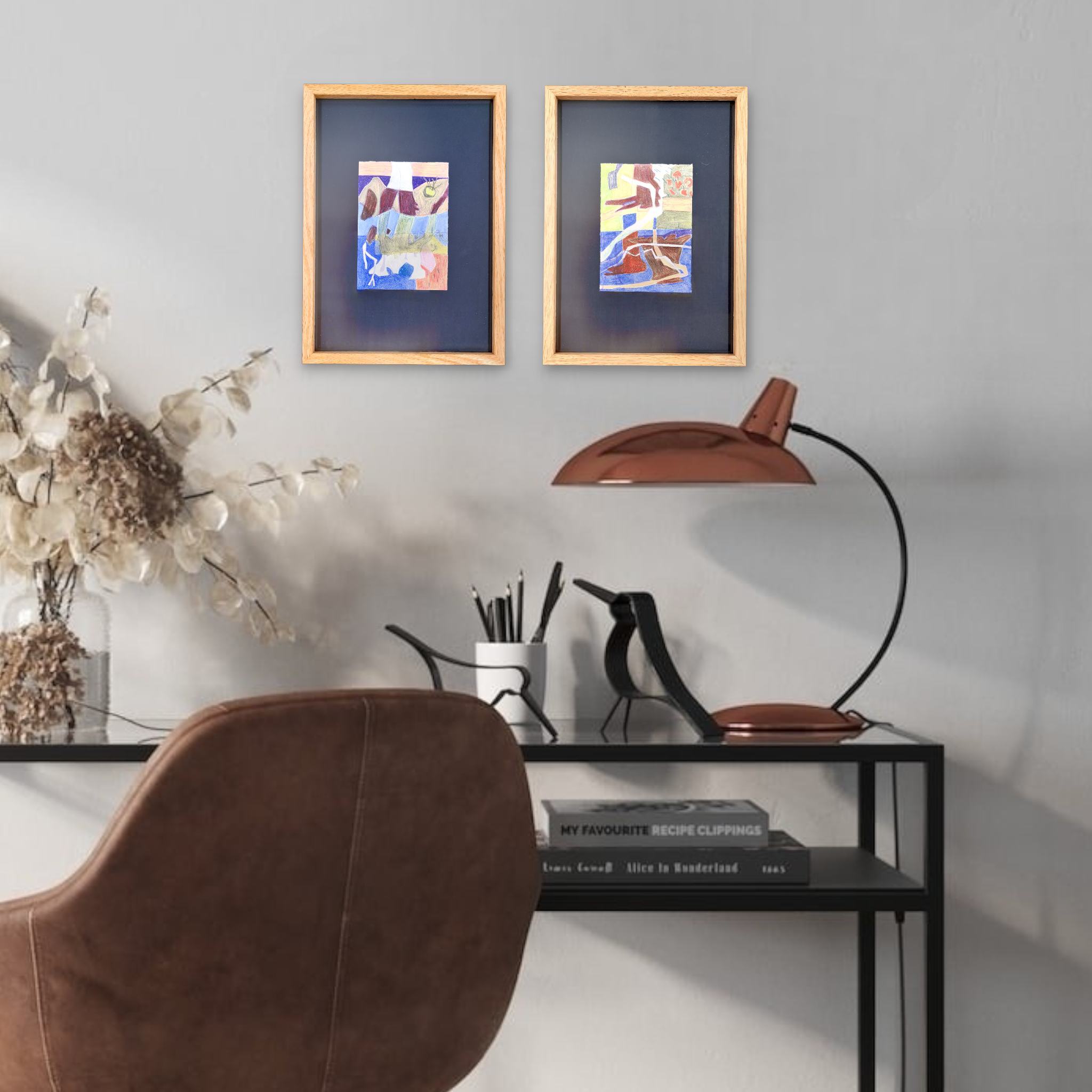 Millicent Evans - Reflected Roots and Ultramarine Sunset interior.png