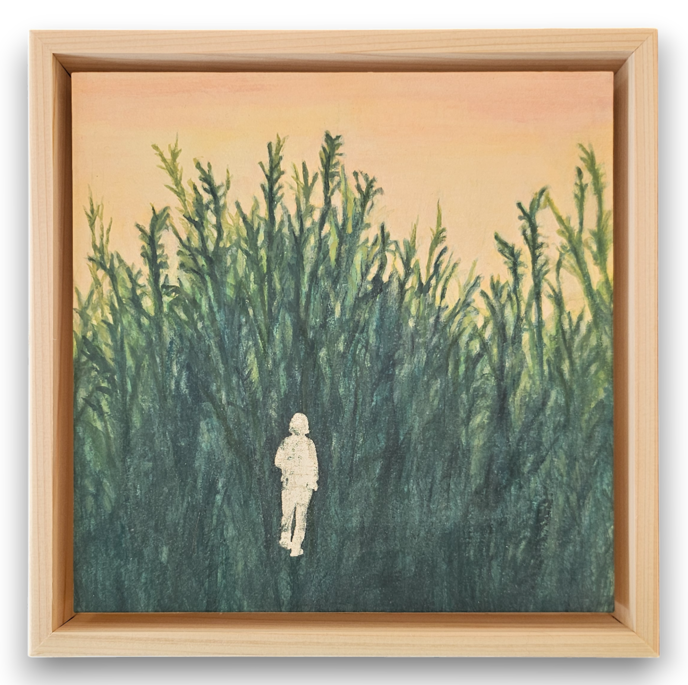 yanghee chang "crowd #1108_4" framed