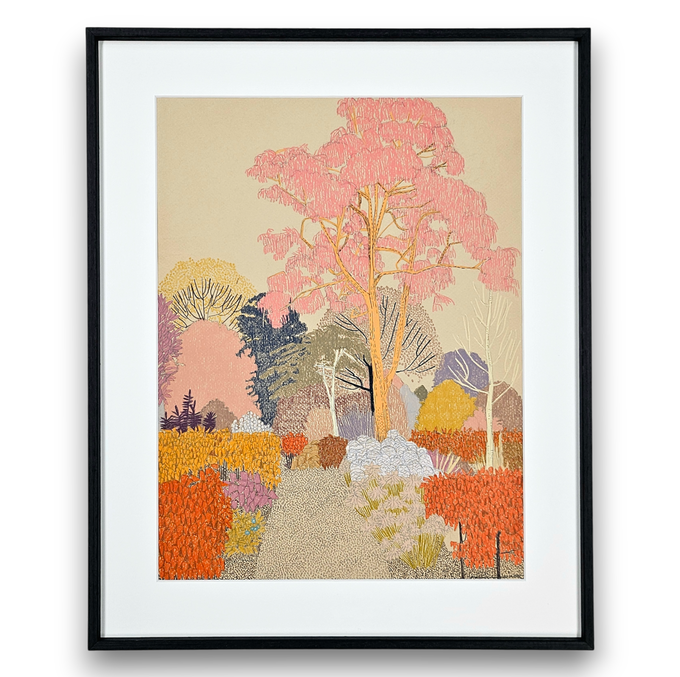 clare halifax "Eucalyptus Tree, Lloyd Park Study I" (framed)