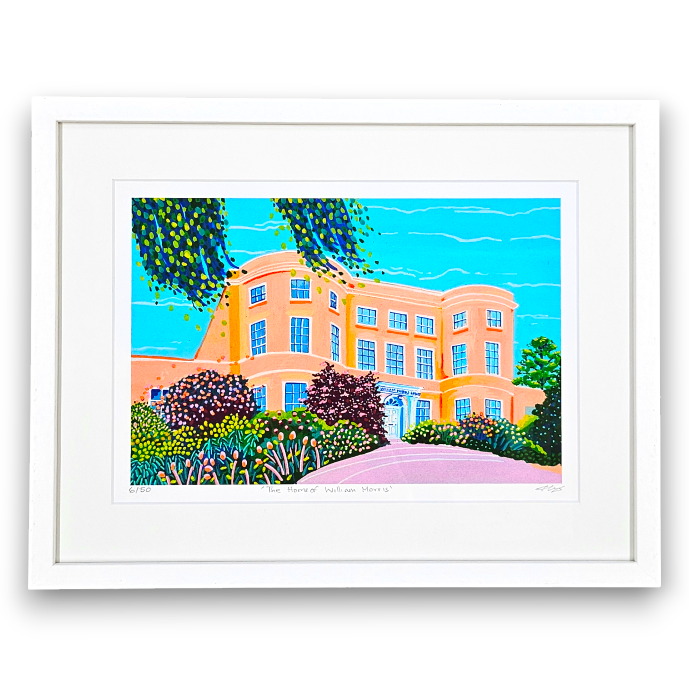 alice brisland "the home of william morris' 6/50 (framed)