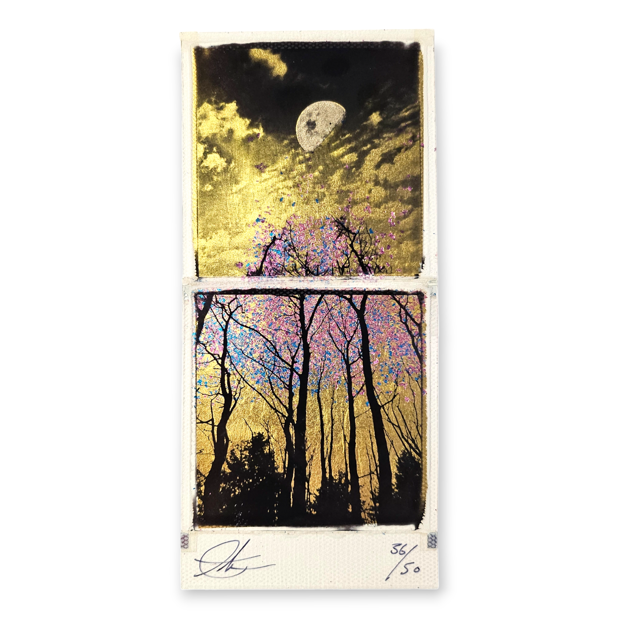 andrew j millar "splitting of the light" 24 ct gold leaf