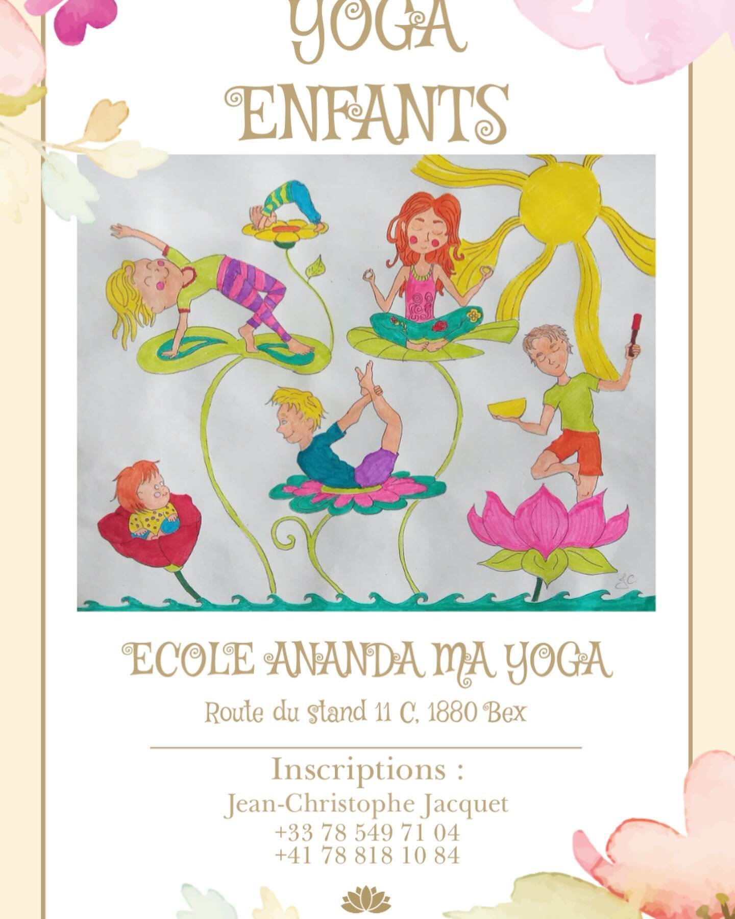 Voici la rentr&eacute;e &agrave; Ananda Ma yoga et avec elle deux nouveaux cours de yoga pour enfants . Rejoignez Jean-Christophe, c&rsquo;est un incroyable yogi et vos enfants auront beaucoup &agrave; recevoir de sa pratique et sa grande imagination