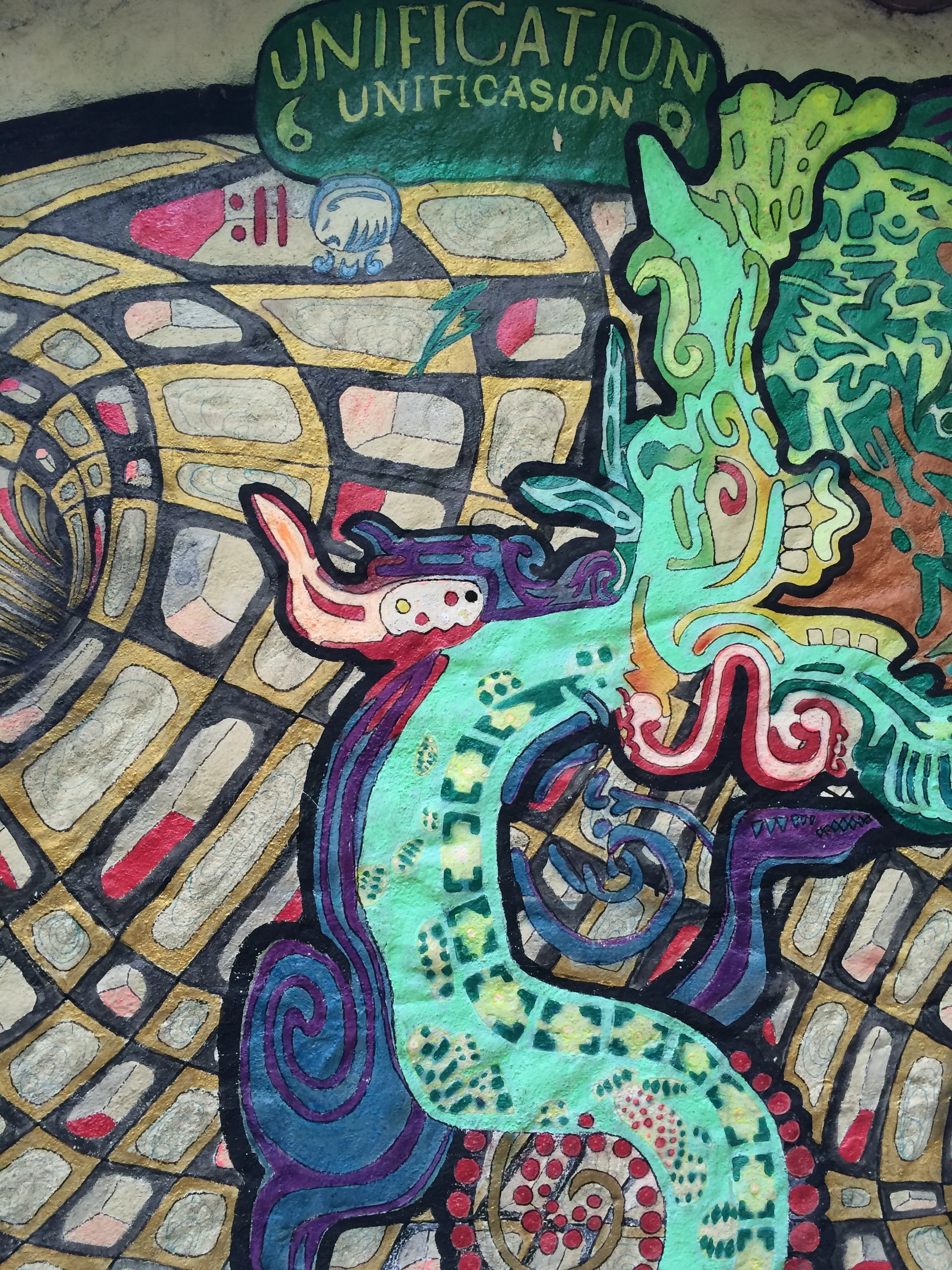 Street Art in San Marcos La Laguna in Guatemala
