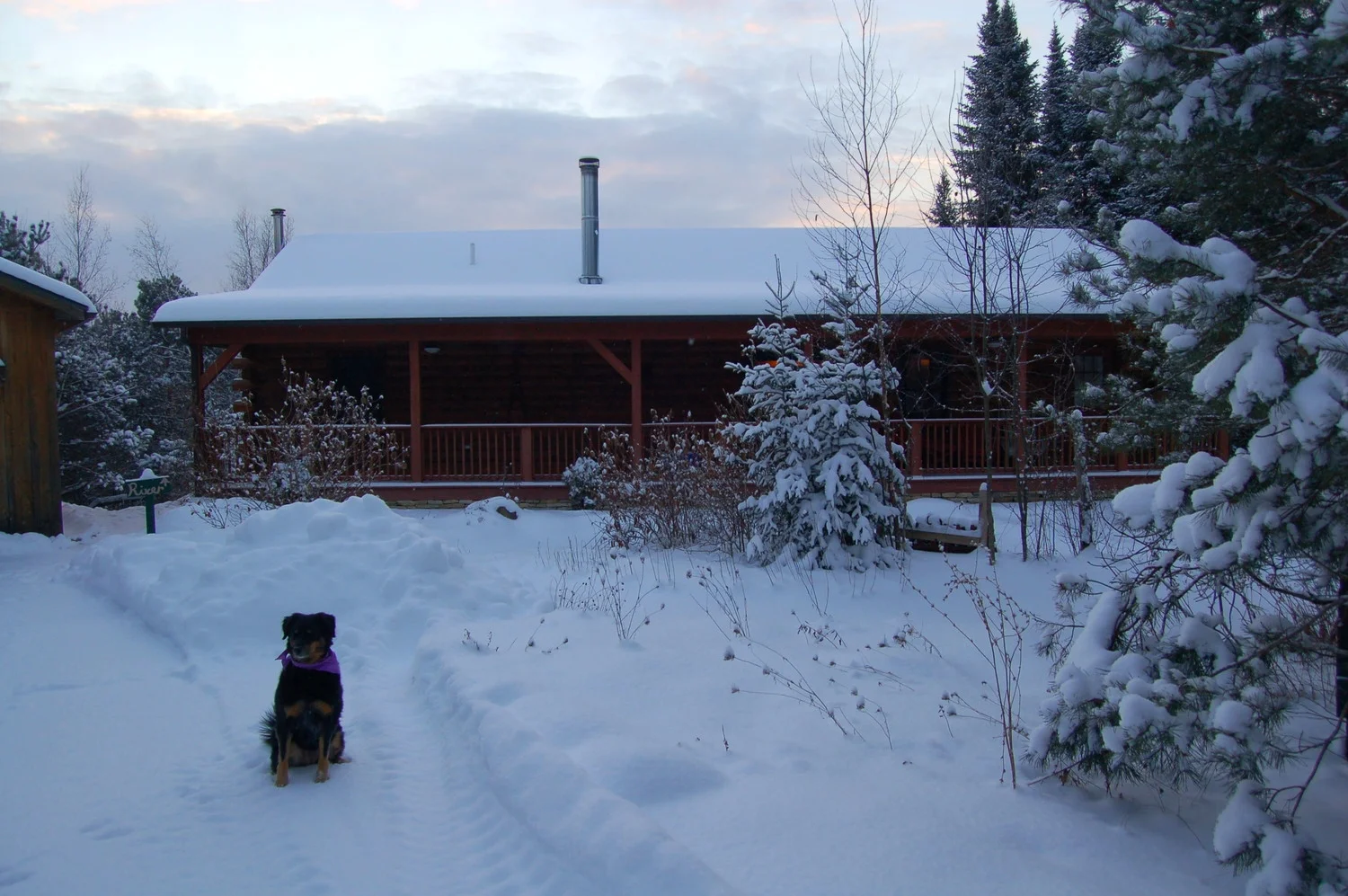  Lodge in Winter. Black Brook, New York 