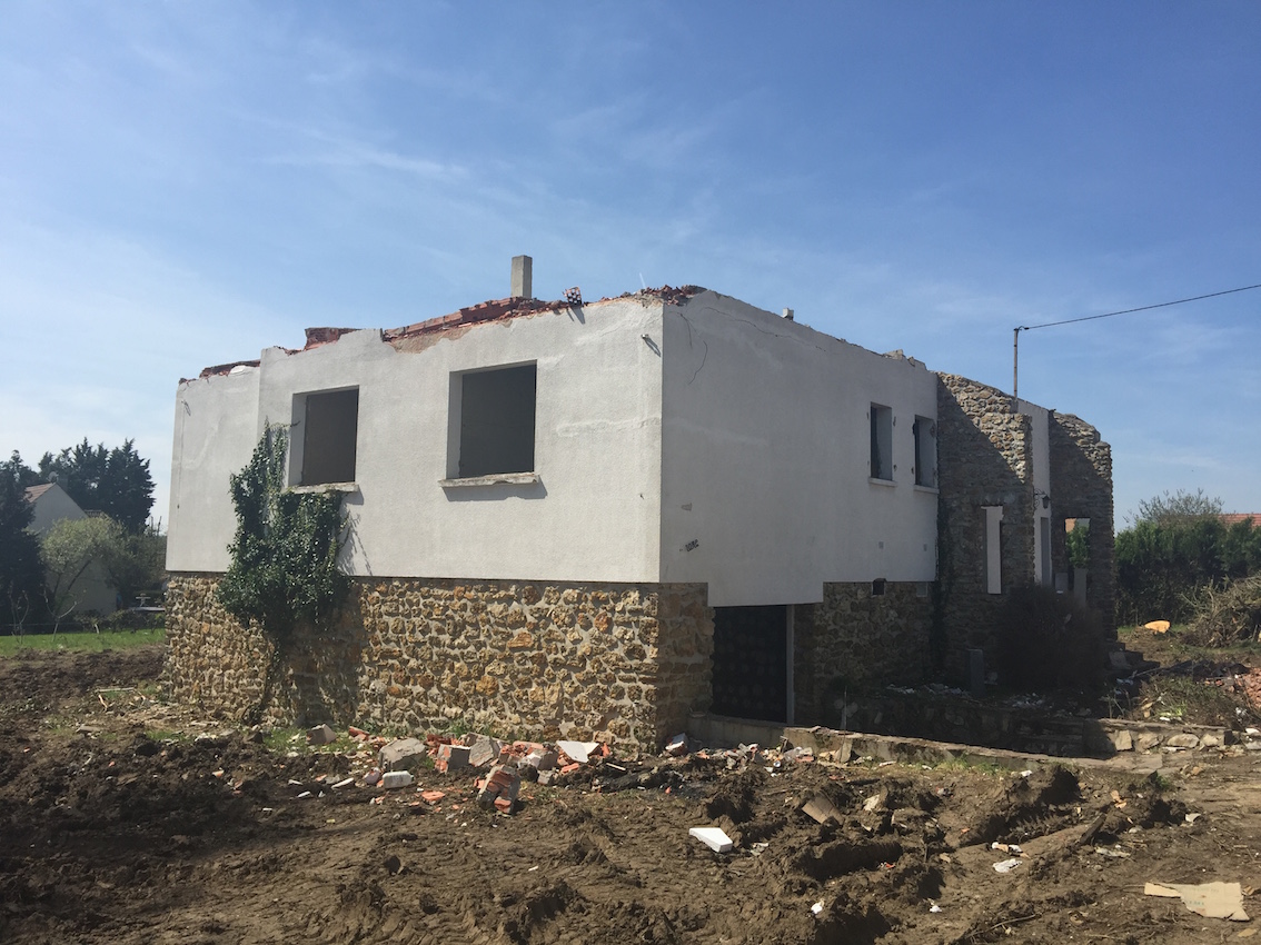 Démolition de la maison existante