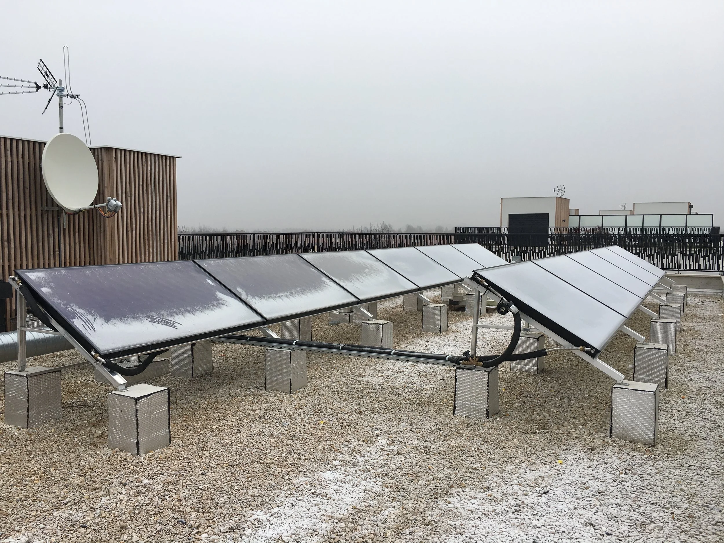 Pose de panneaux solaire chauffant 30% de l'eau chaude sanitaire