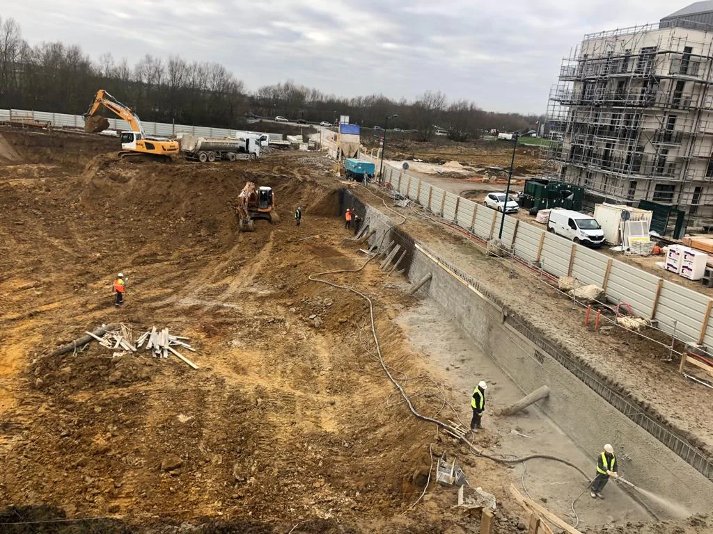 Réalisation des voiles contre terre