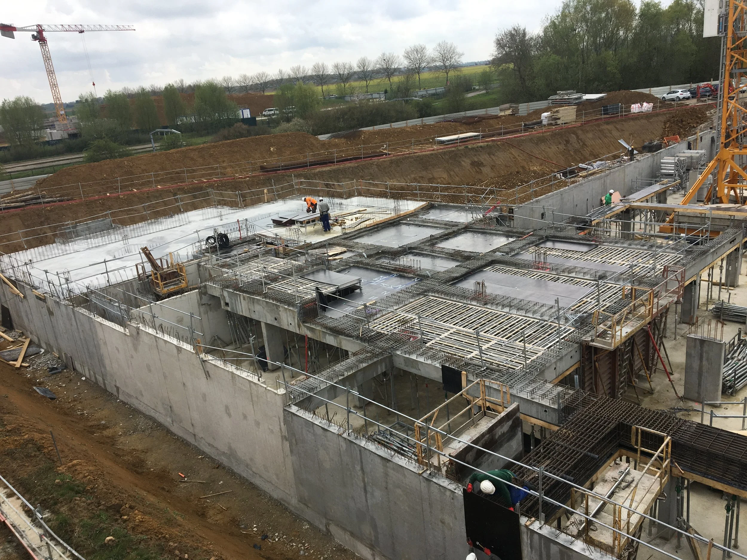 Préparation du plancher RDC du bâtiment A