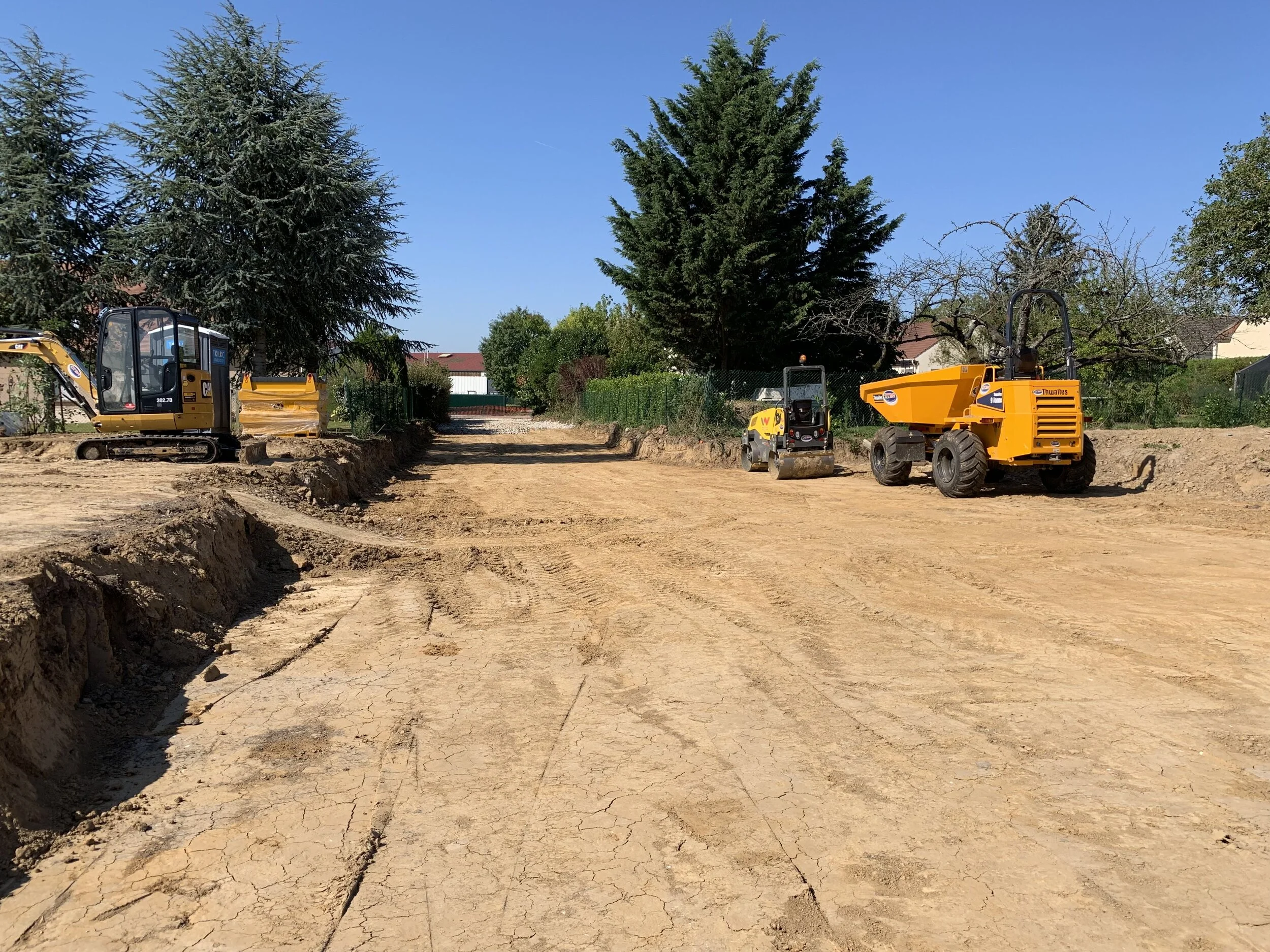 Terrassement en cours