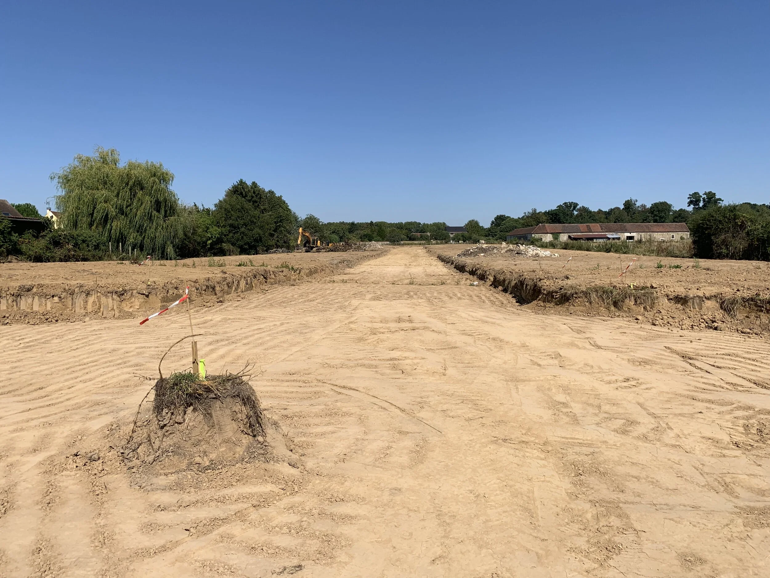 Terrassement en cours