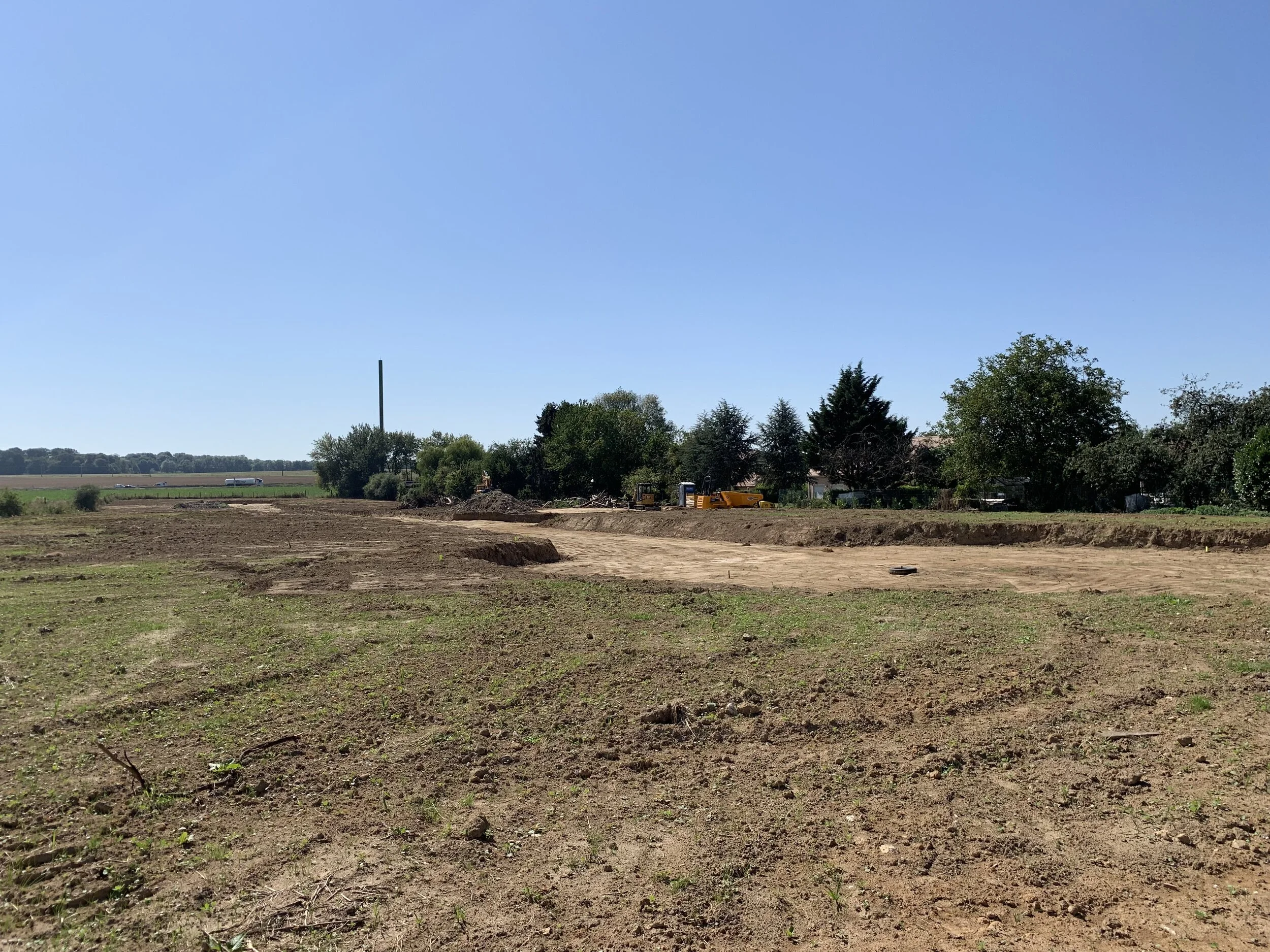 Terrassement en cours
