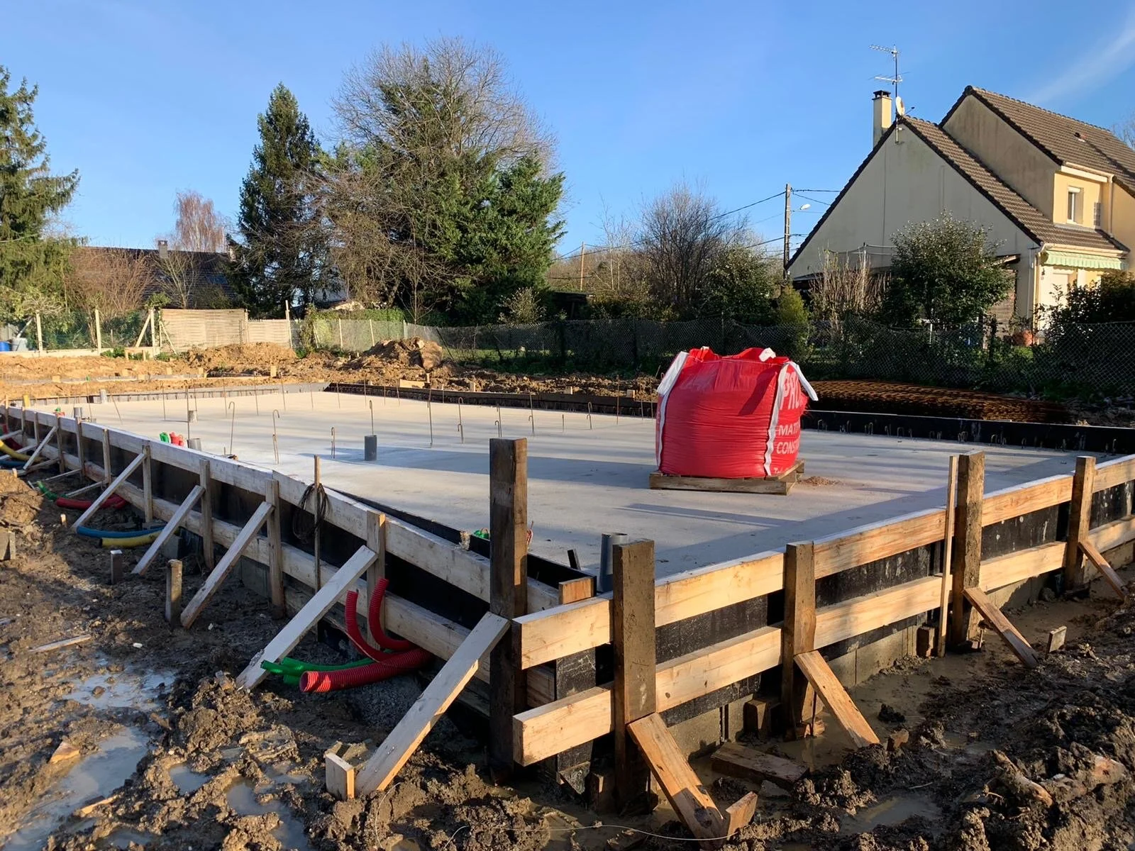 Achèvement des dalles RDC