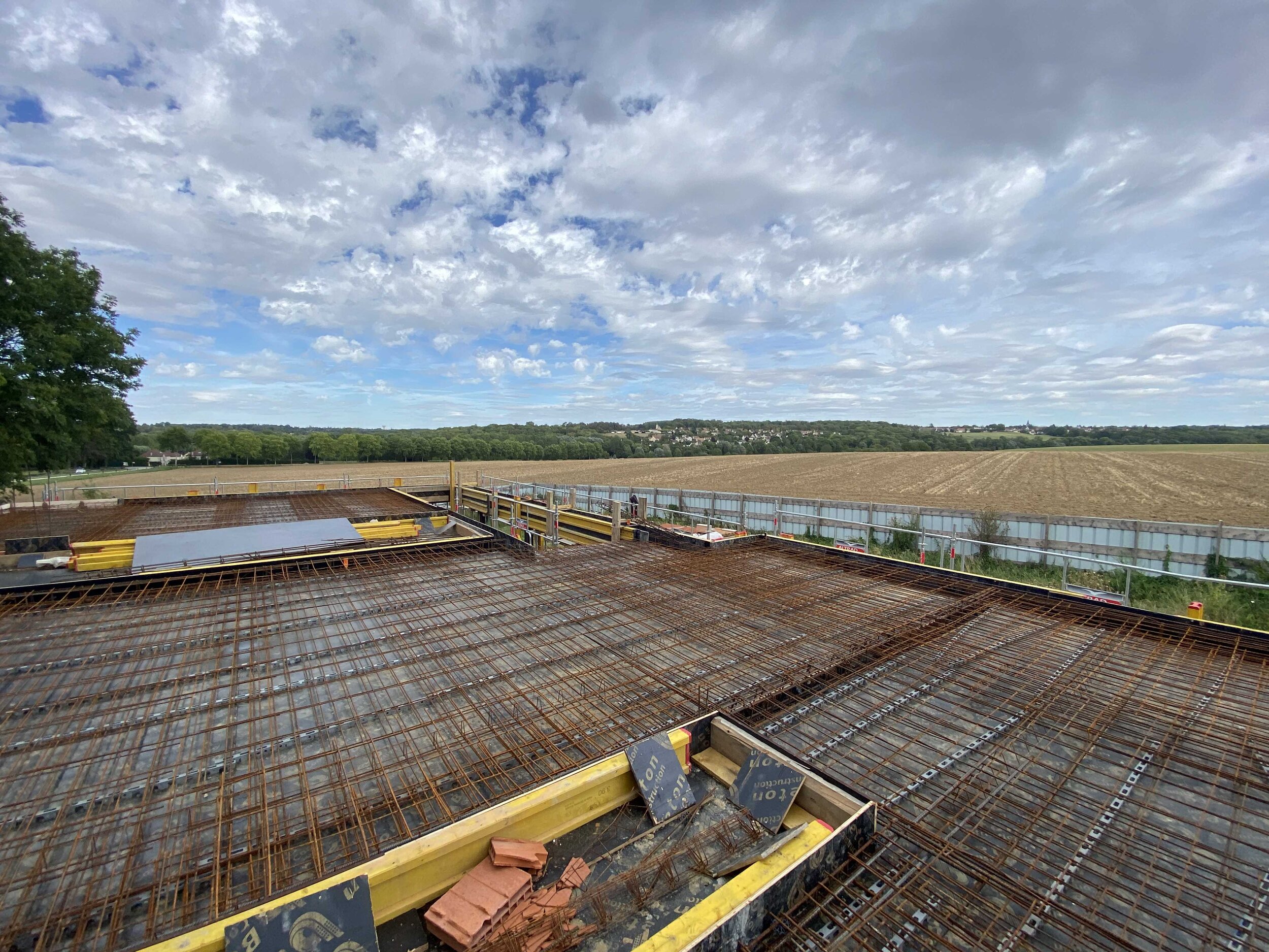 Réalisation du plancher R+1 de la maison 1