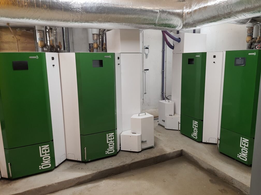 Chaufferie à granulés bois