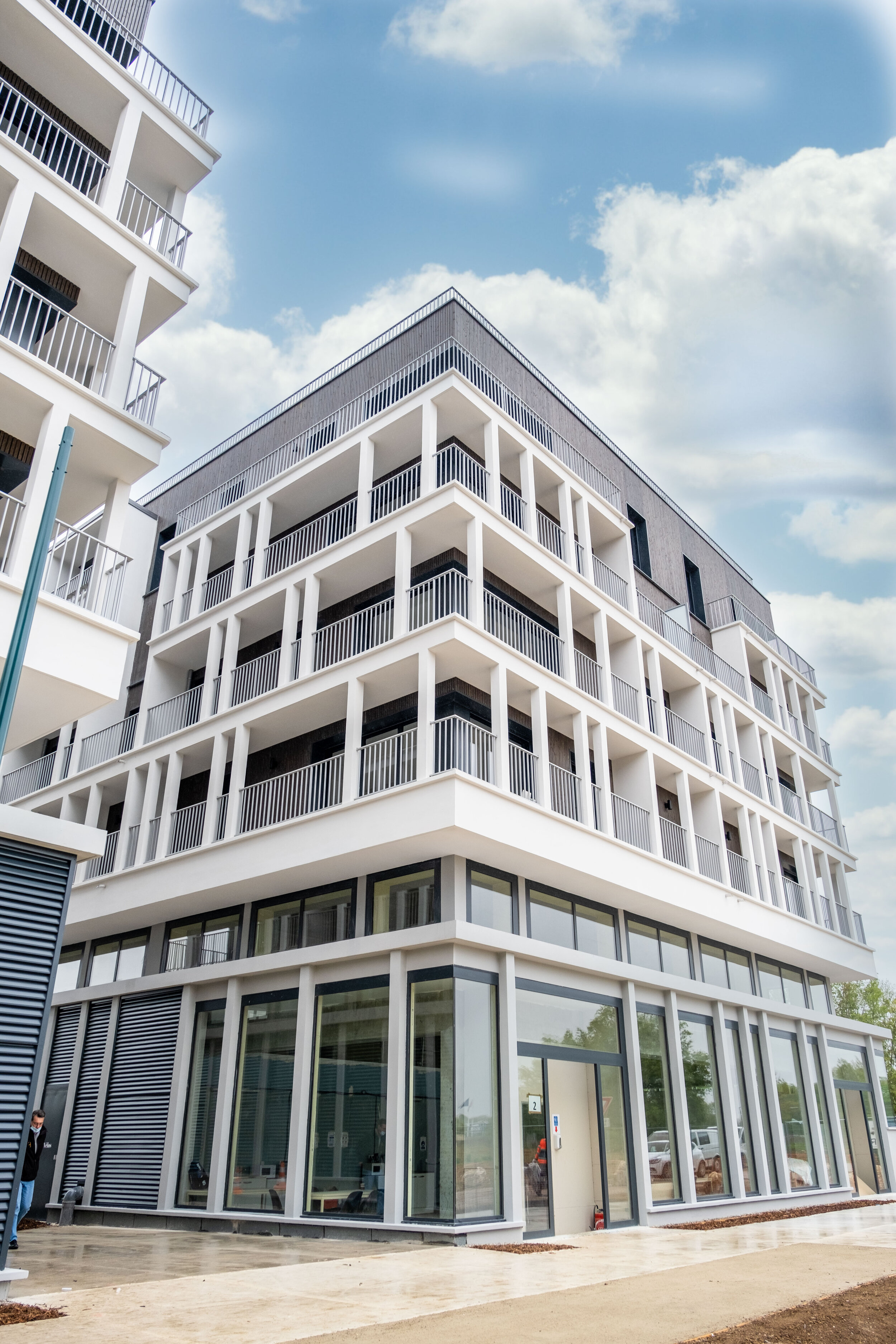 Façade du bâtiment D