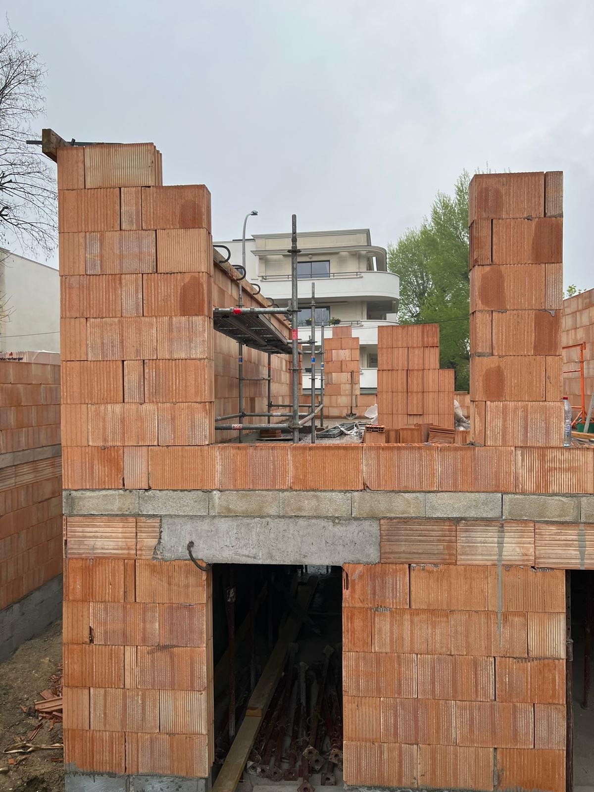 Elevation des murs du R+1