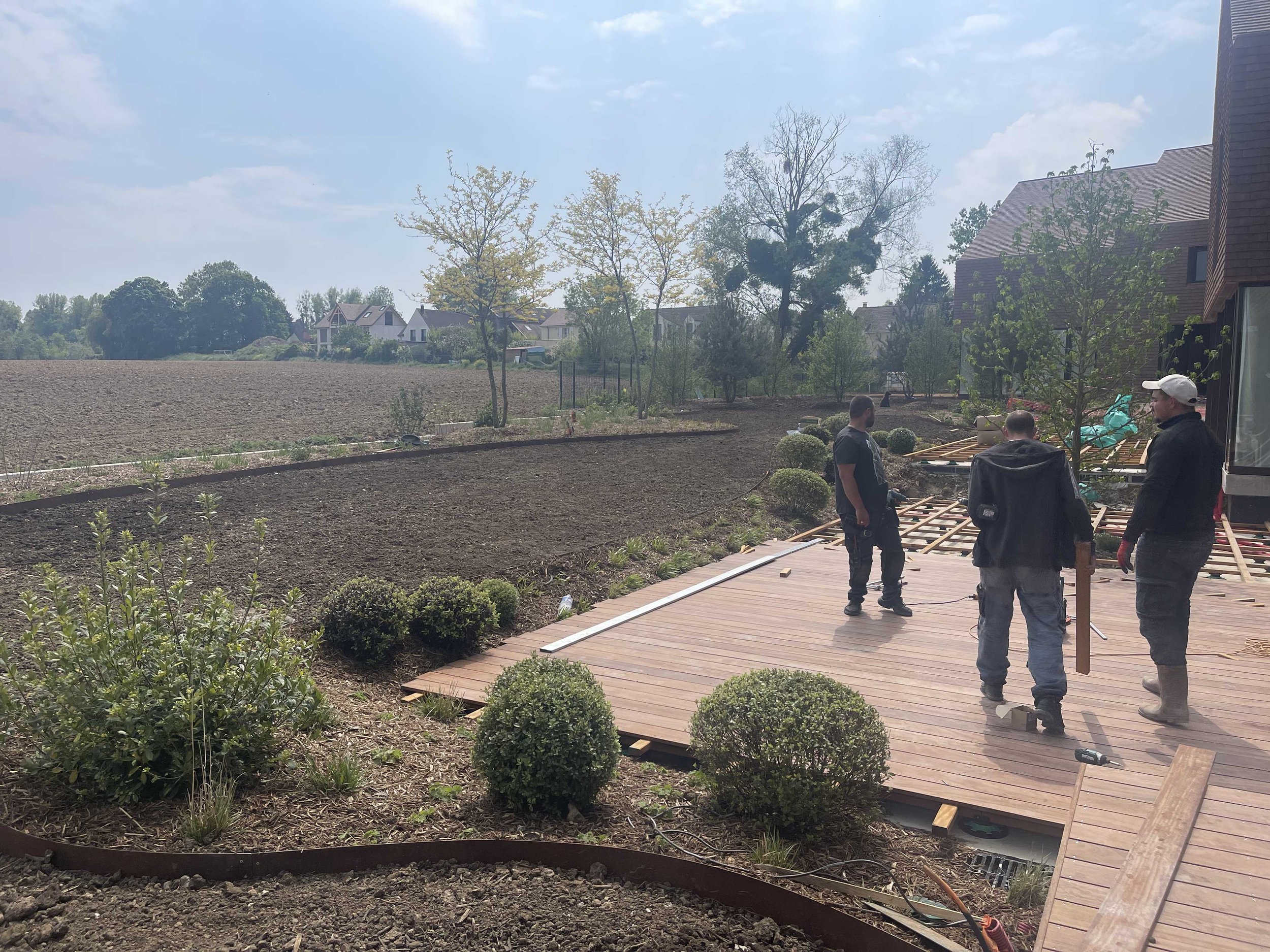 Réalisation des terrasses en bois IPE