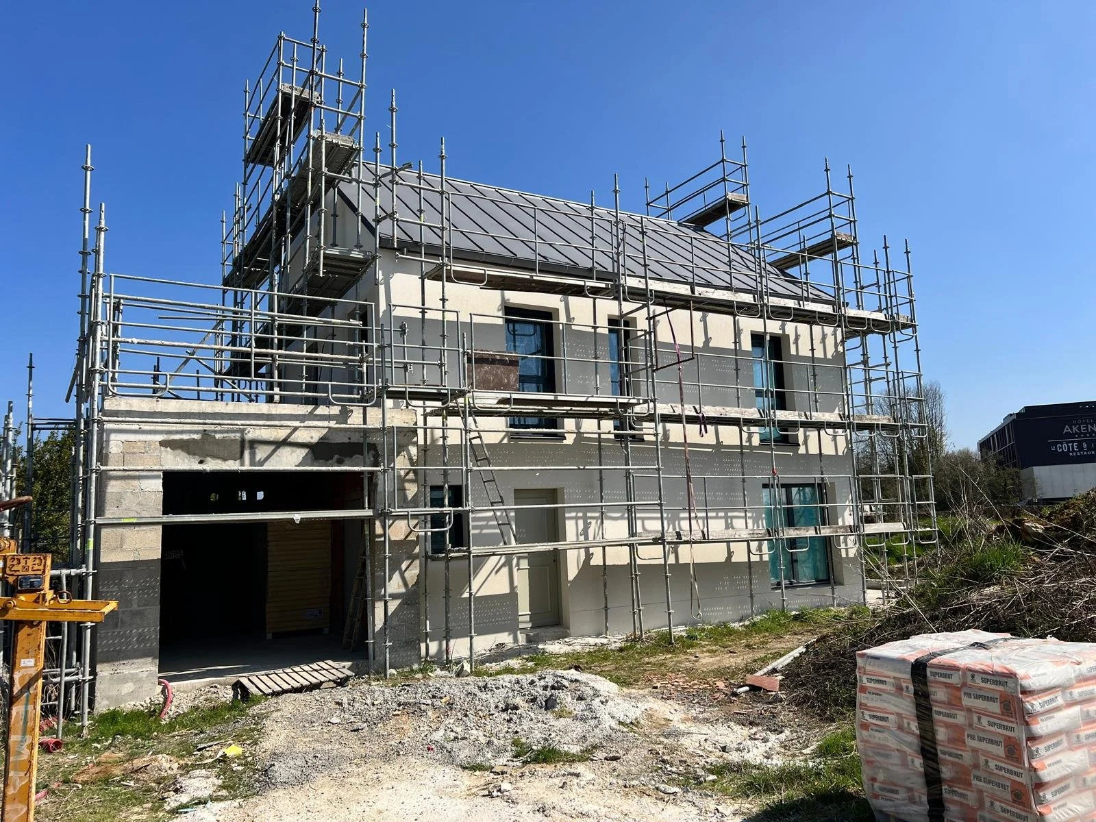 Ravalement de façade en cours