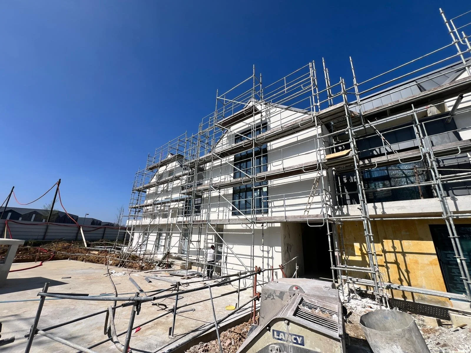 Ravalement de façade en cours