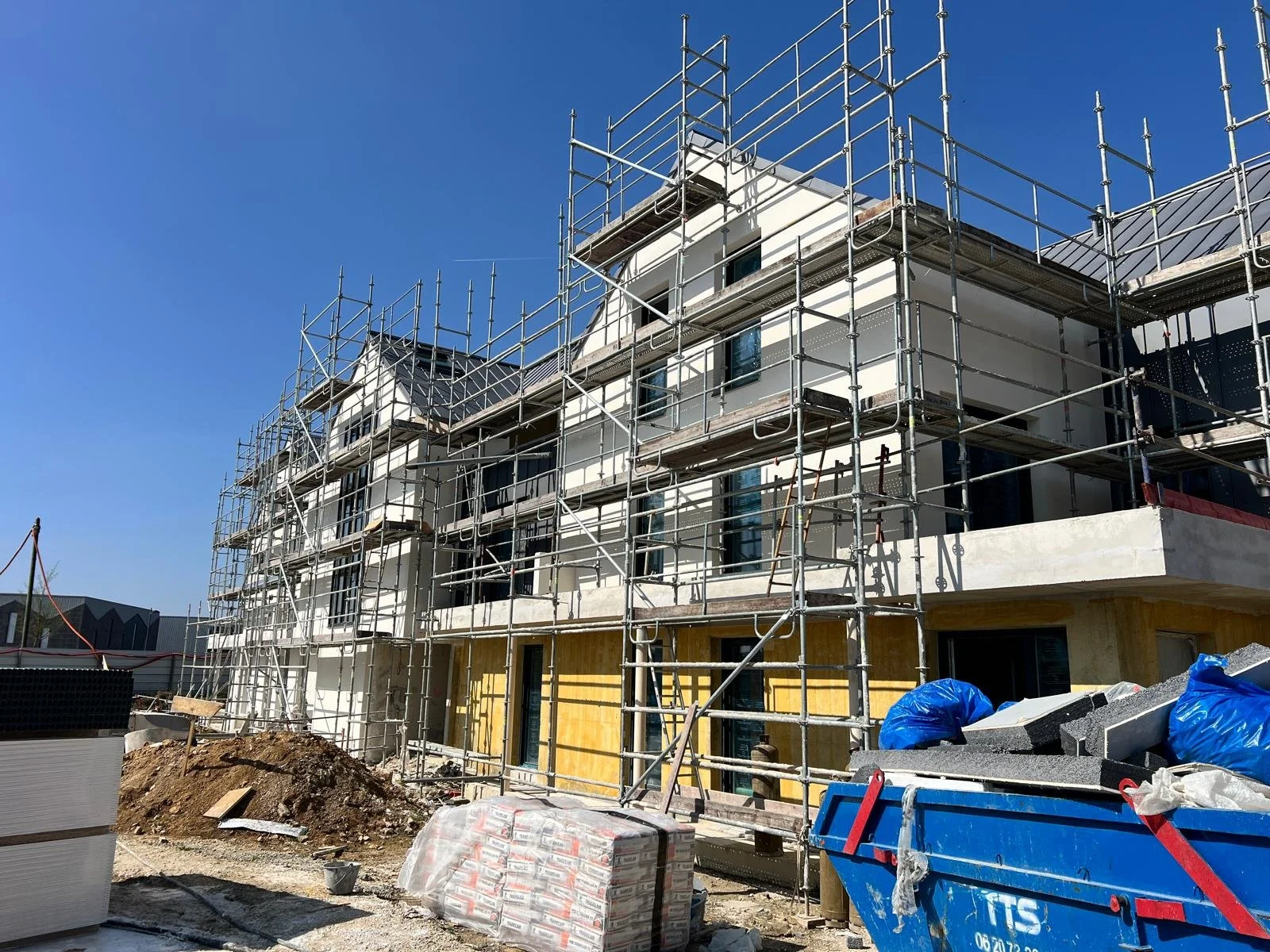 Ravalement de façade en cours