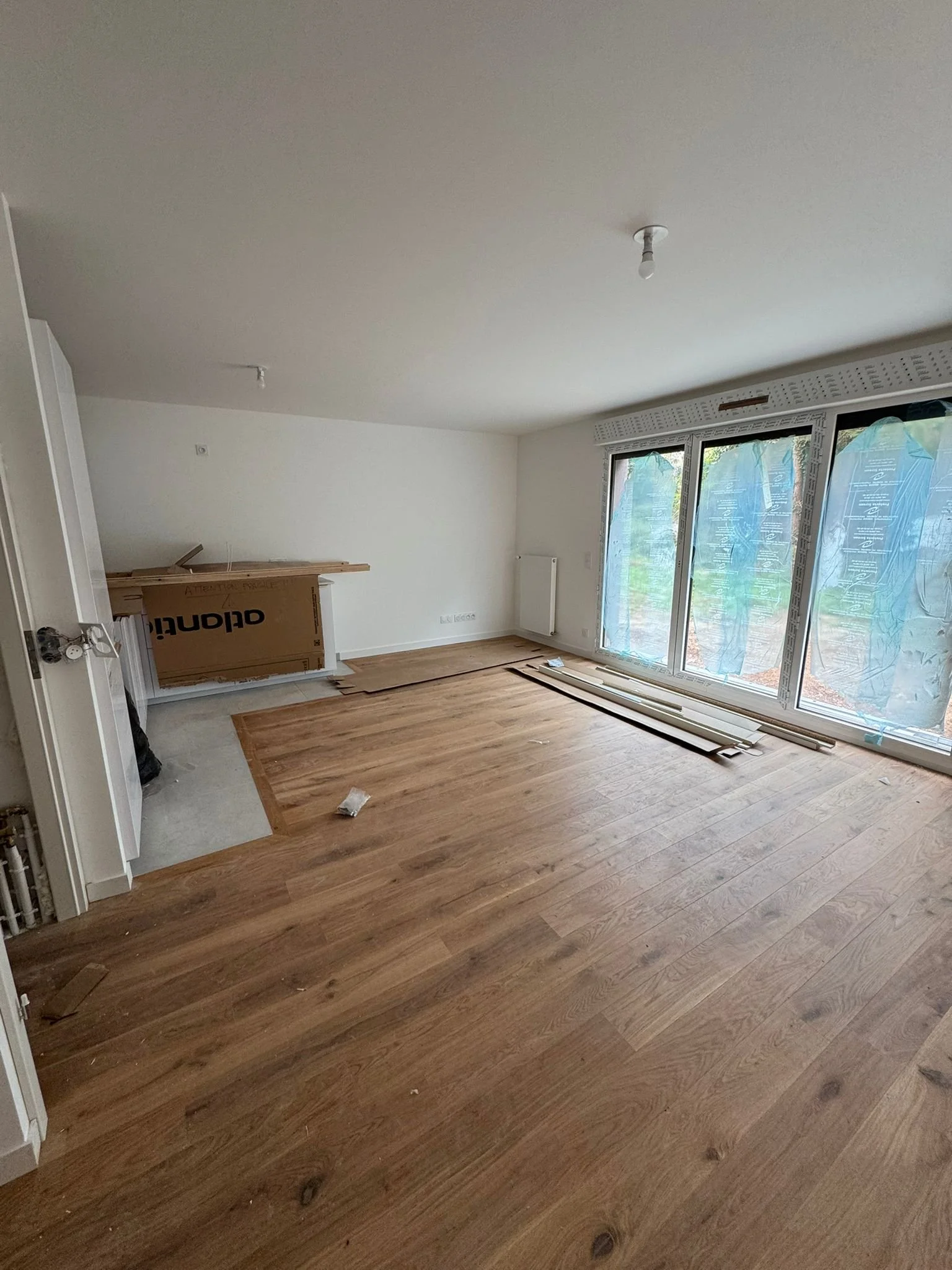 Pose du parquet