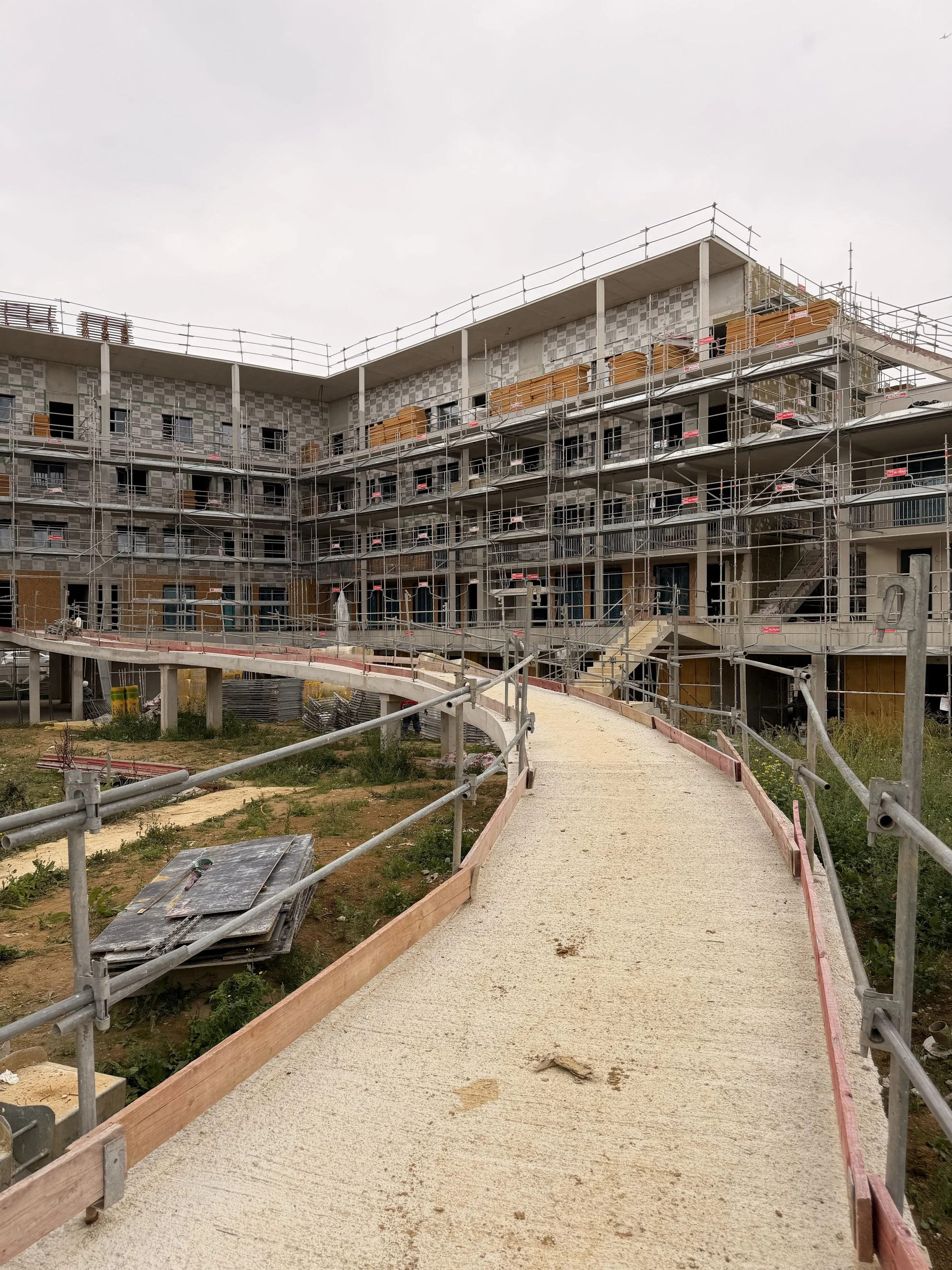 Aperçu de la passerelle pour les mobilités douces