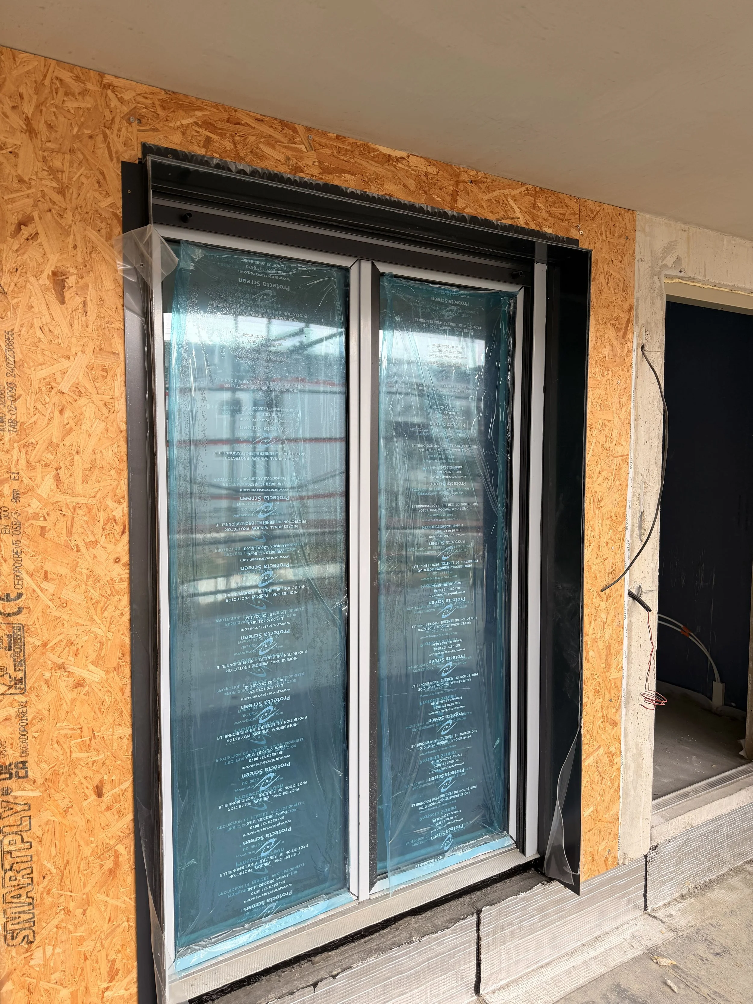 Pose des menuiseries extérieures