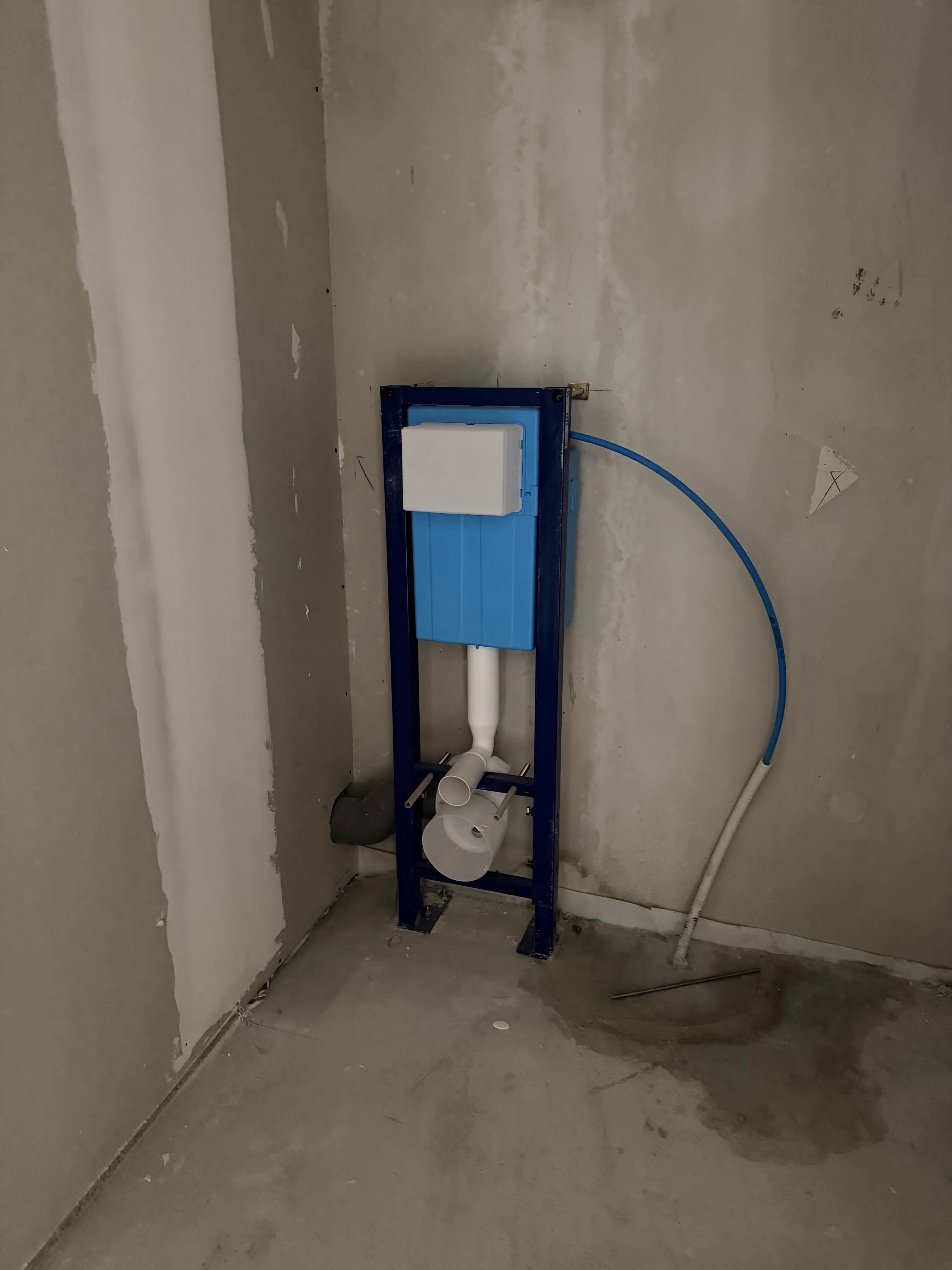 Pose des WC suspendus